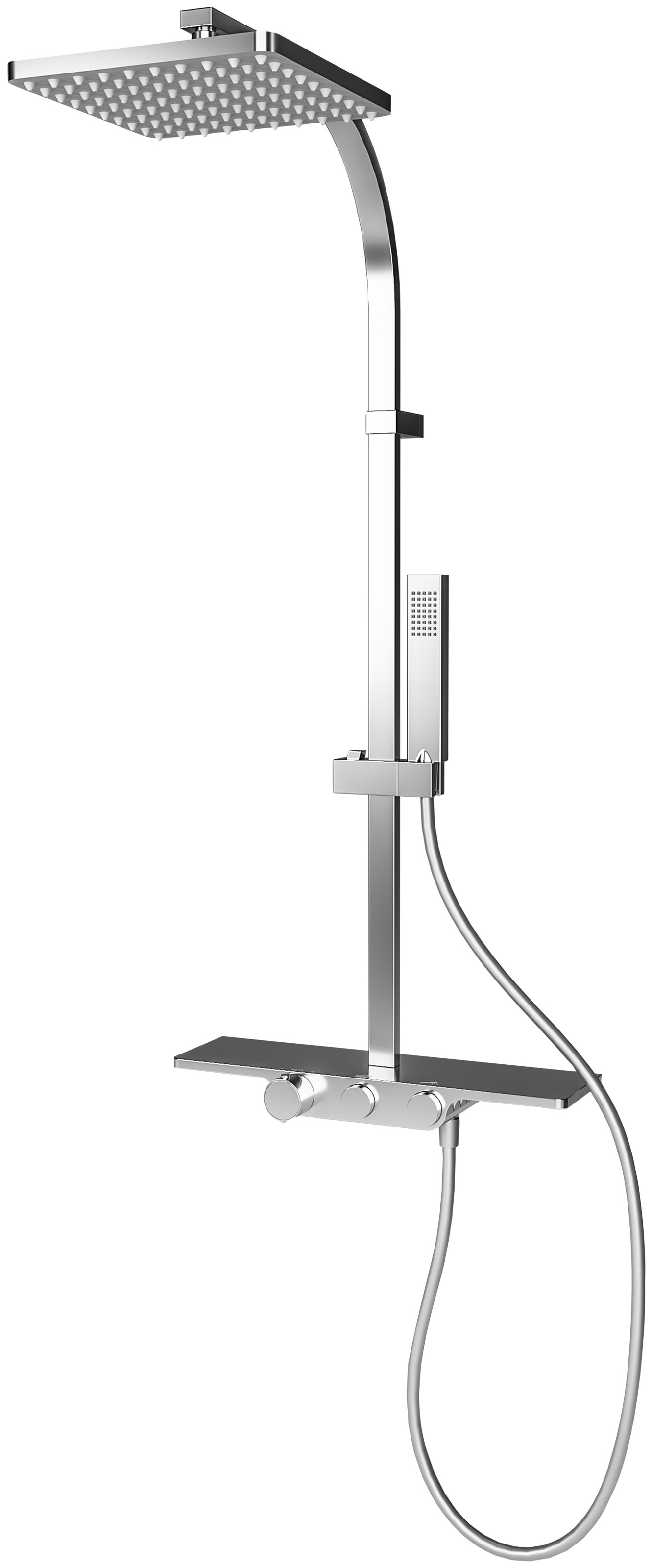 Schulte Duschsystem »Square«, mit Thermostat und Ablage kaufen