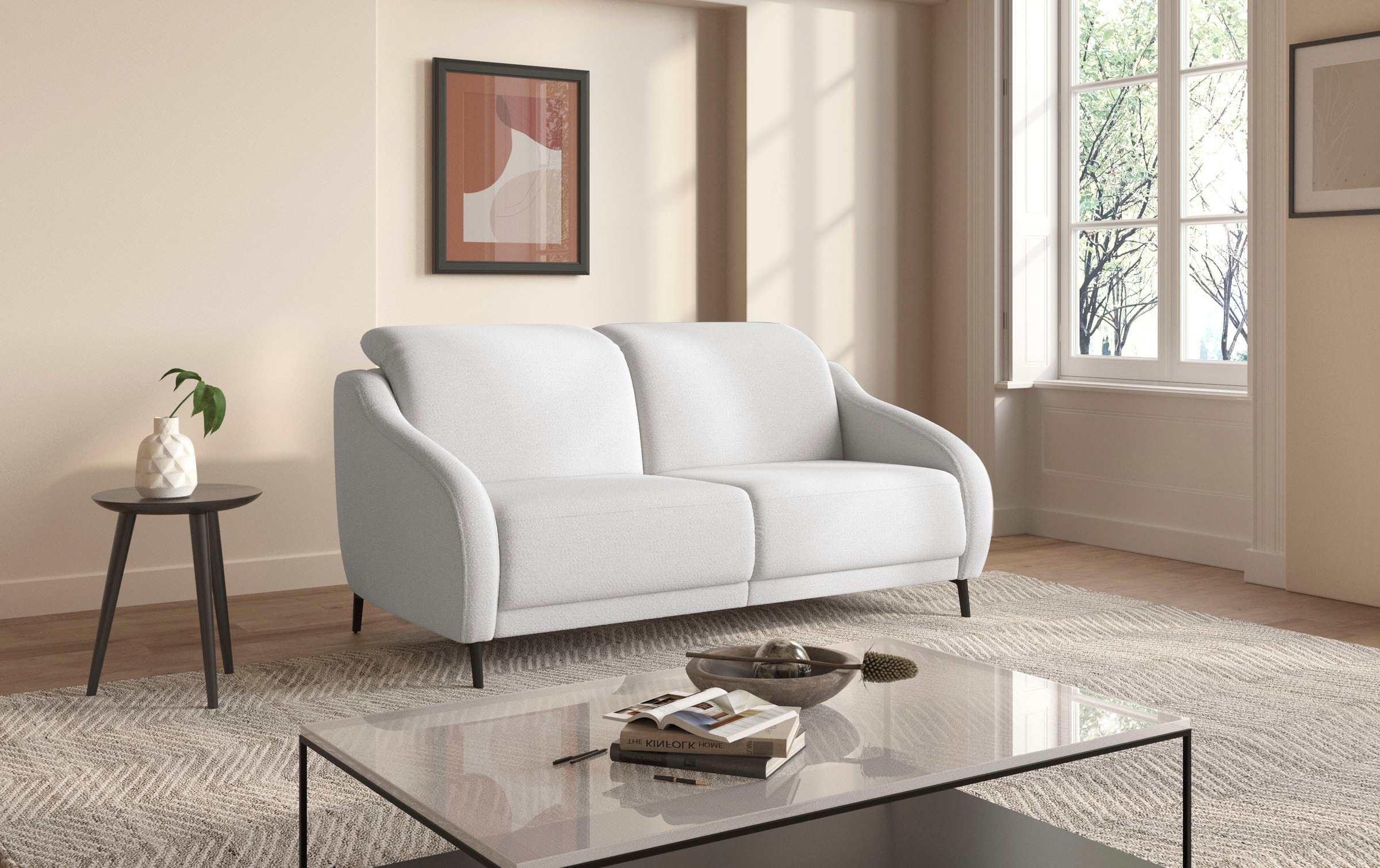 sit&more 3-Sitzer »Blues«, wahlweise mit Klapptisch und USB