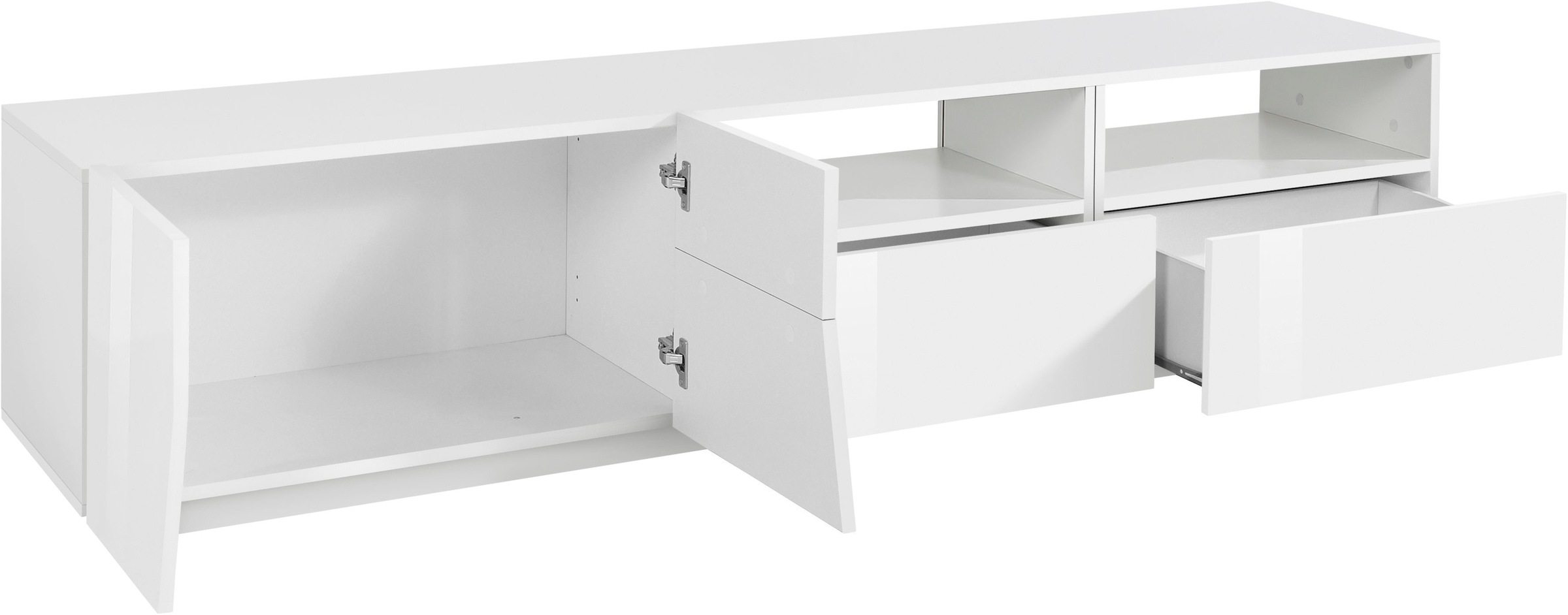 INOSIGN Lowboard »ALIEN- TV-Board, mit 2 Türen, 2 Schubladen und 2 offenen Fächern«, TV-Kommode Breite ca. 200 cm "Made in Italy"