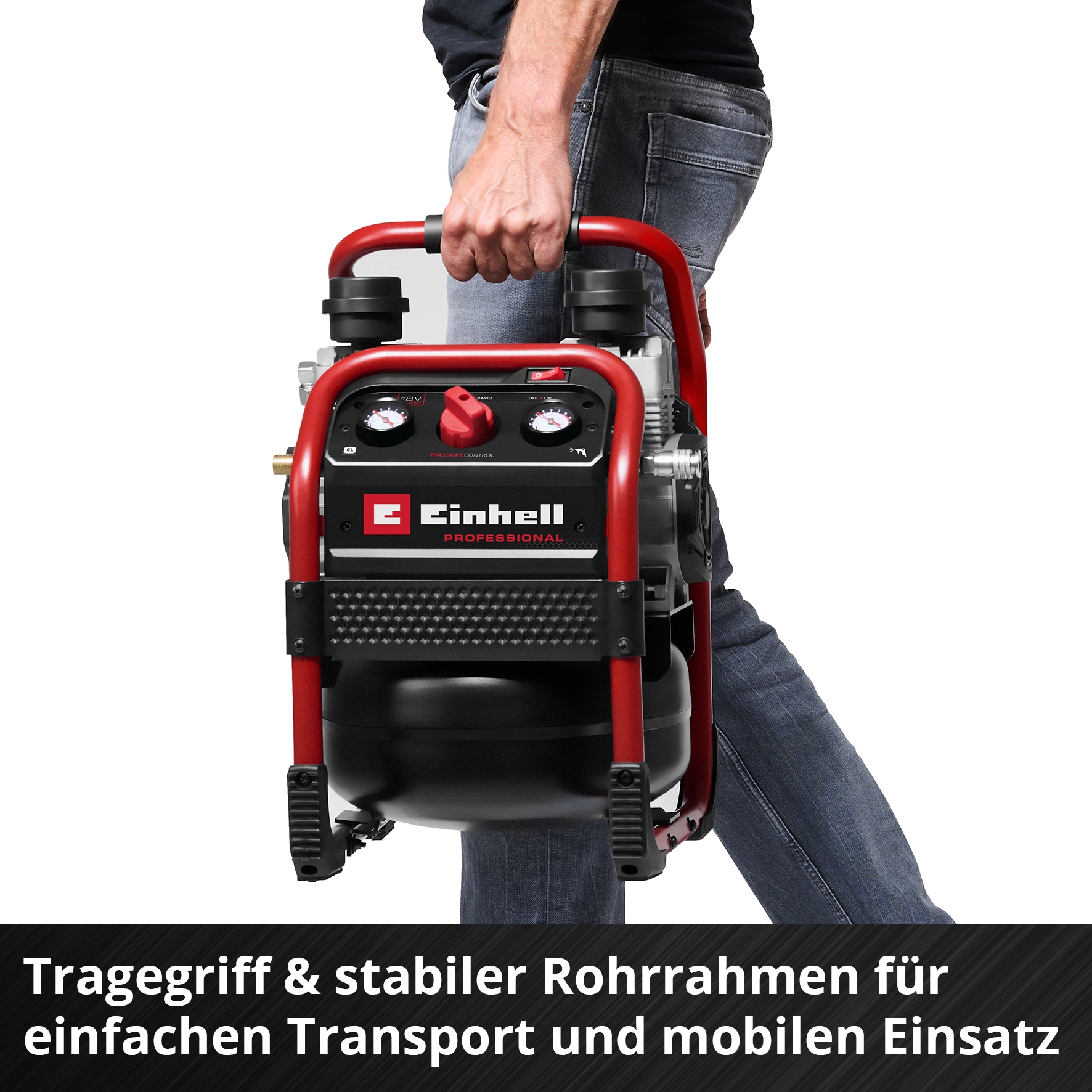Einhell Kompressor »SILENZZO 18/160«, ohne Akku und Ladegerät