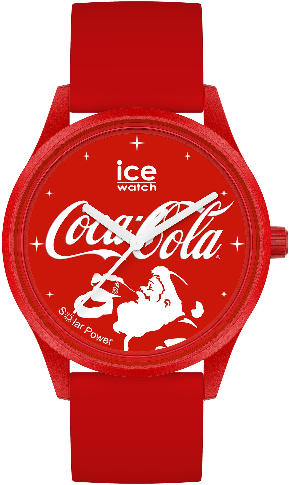 kaufen Claus COLA - Solaruhr - ice-watch »COCA Medium auf Rechnung 3H, - Santa Red 019920«