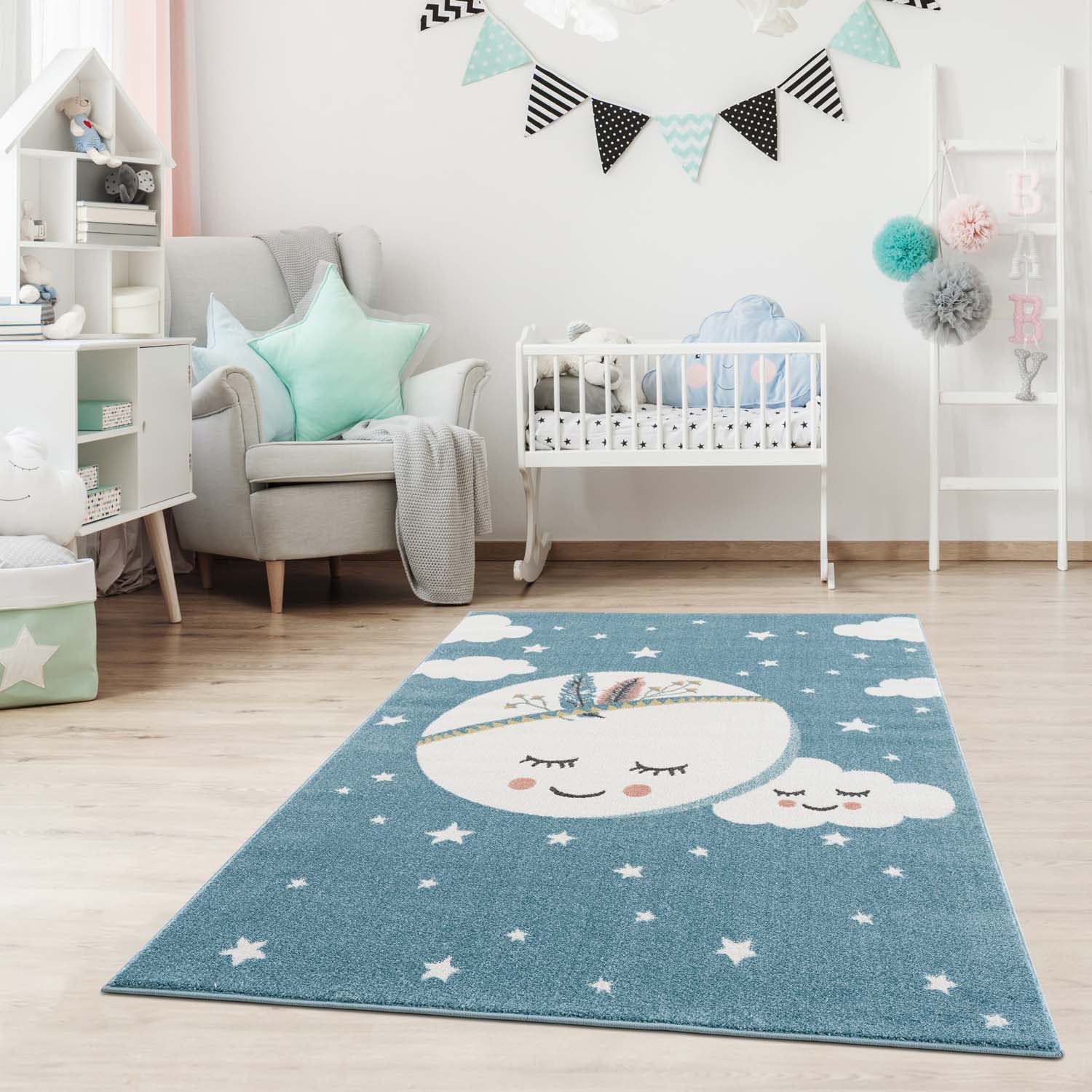 Carpet City Kinderteppich »Anime9383«, rechteckig, 11 mm Höhe, pflegeleichter Spieleteppich, Kinderzimmer