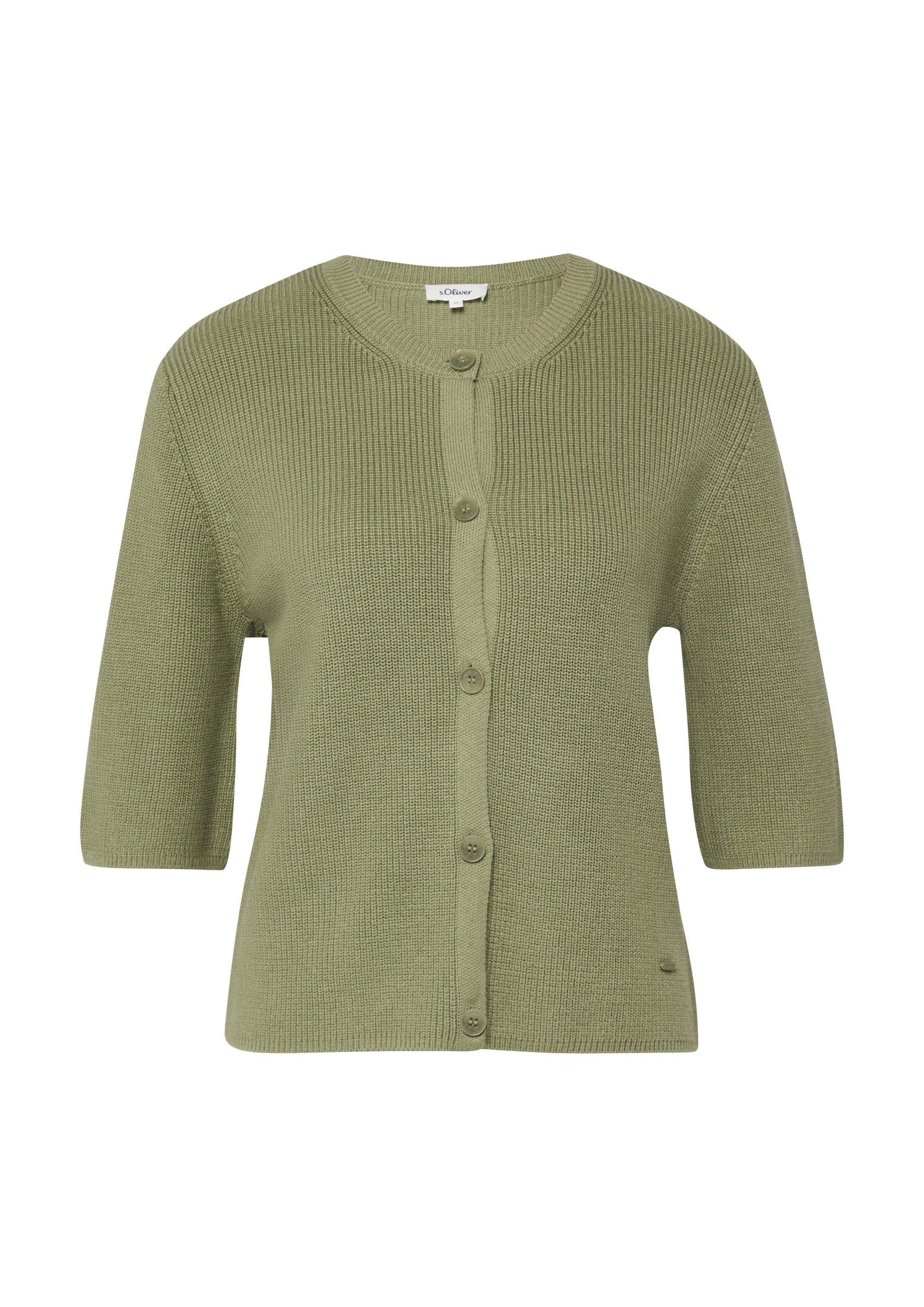 s.Oliver Strickjacke halbarm, mit Knopfleiste