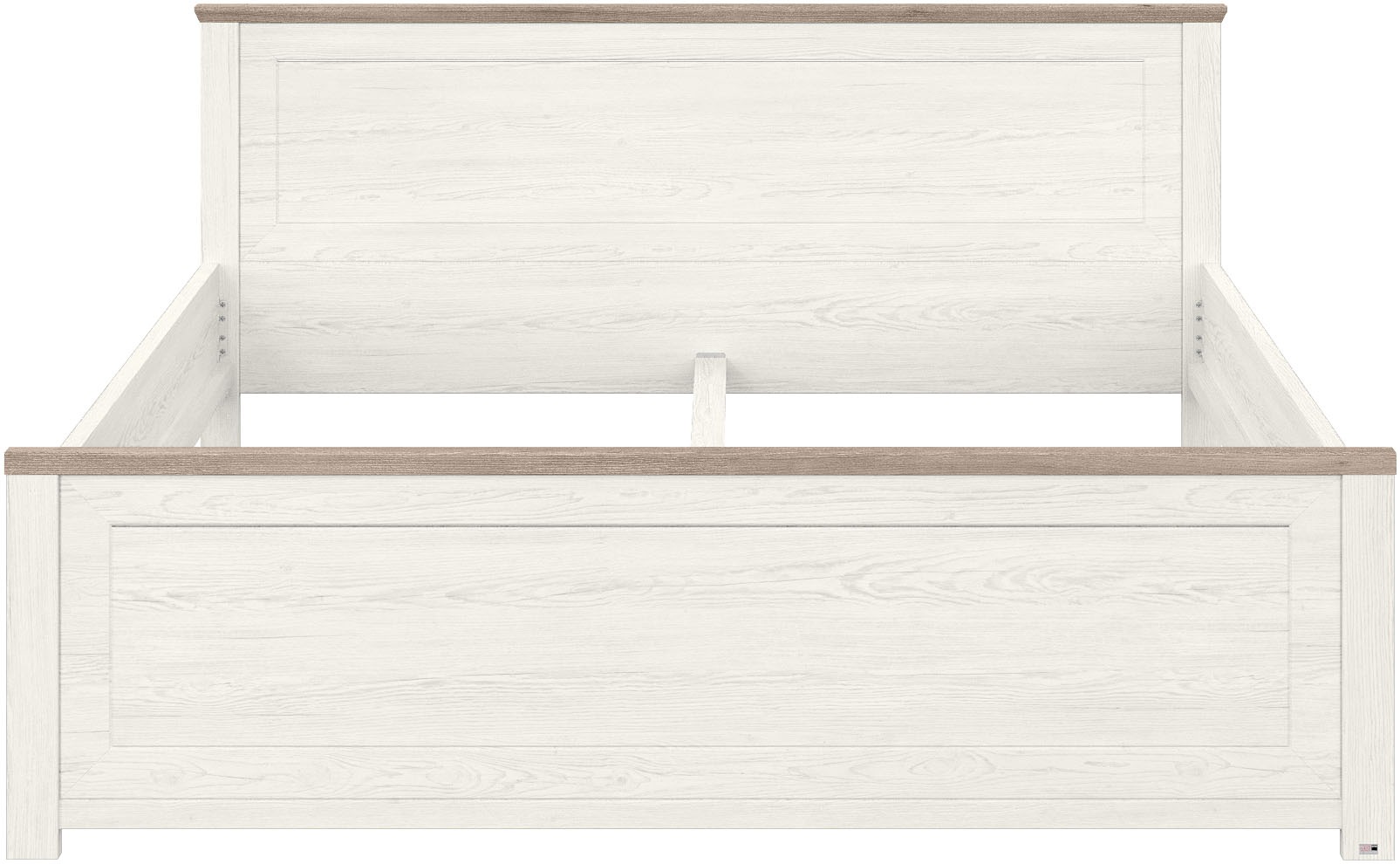 set one by Musterring Bett »York Schlafen« 1 Stk. tlg. Doppelbett 180 x 200 cm, weiß/Eiche Nelson oder grau/Artisan-Eiche