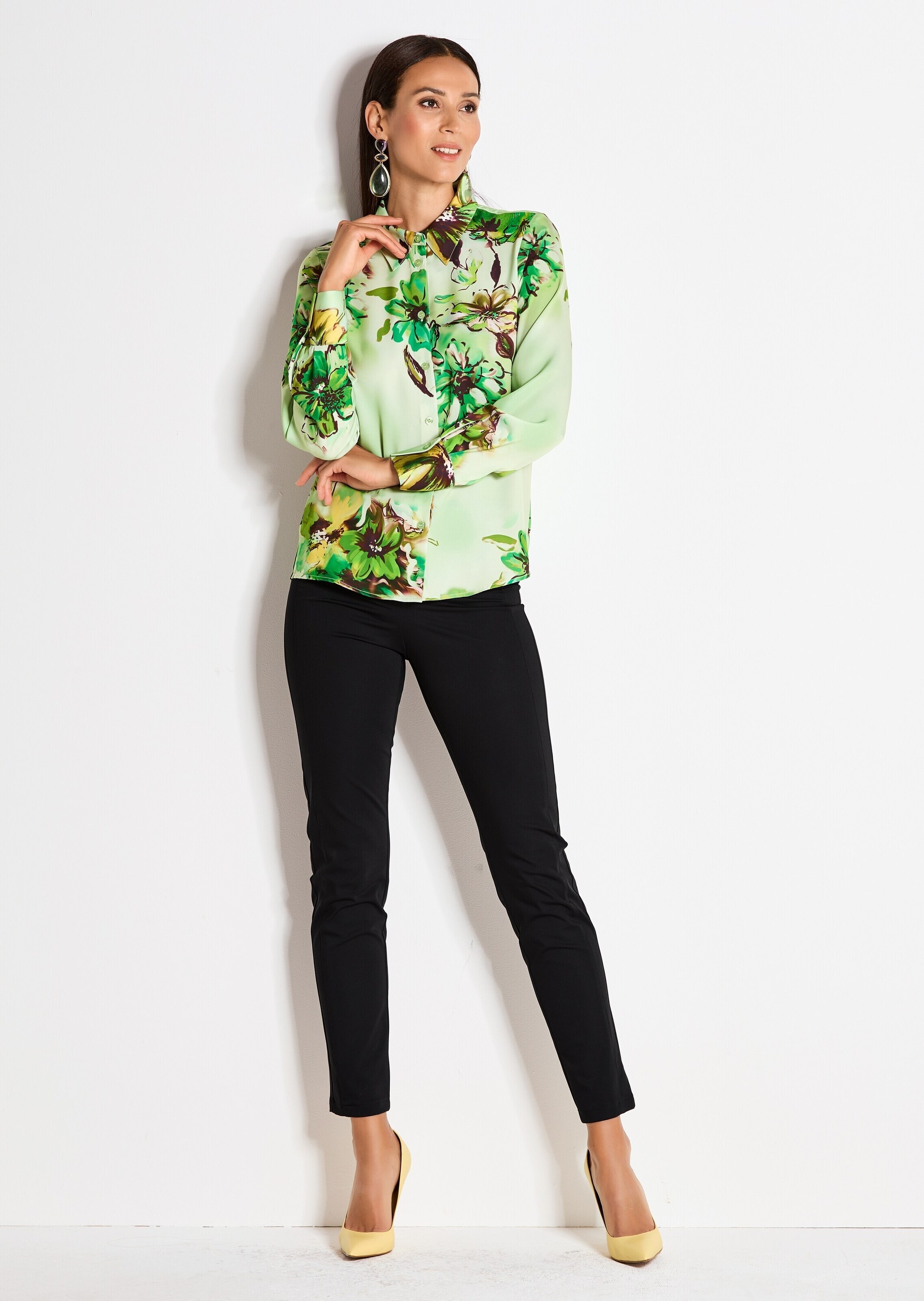 MADELEINE Langarmbluse »Hemdbluse Elegante Bluse mit Hemdkragen«