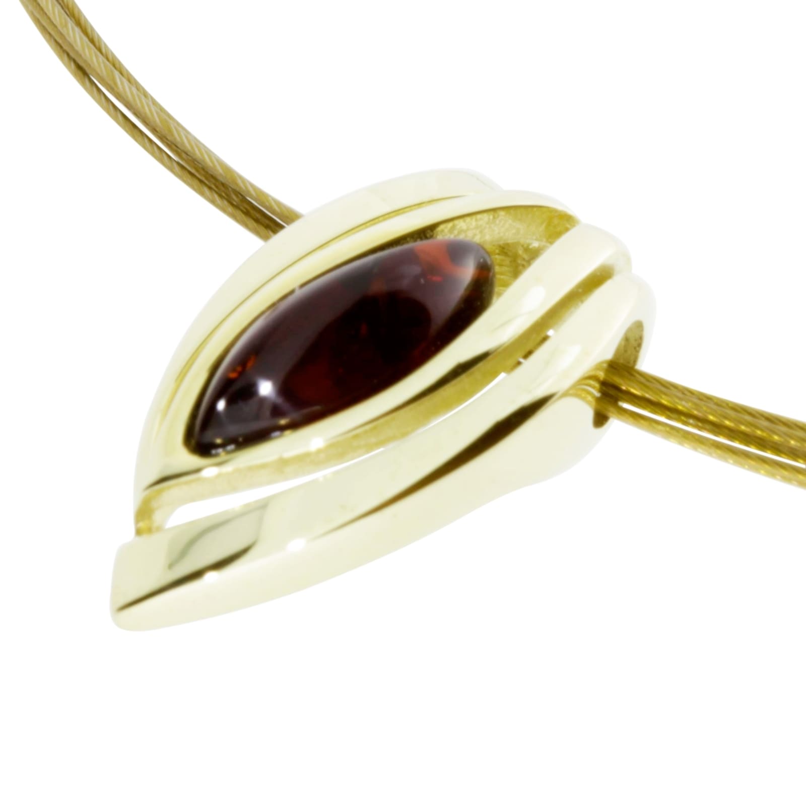 OSTSEE-SCHMUCK Kette mit Anhänger »- Gleiter-Rana - Gold 333/000 - Bernstein«