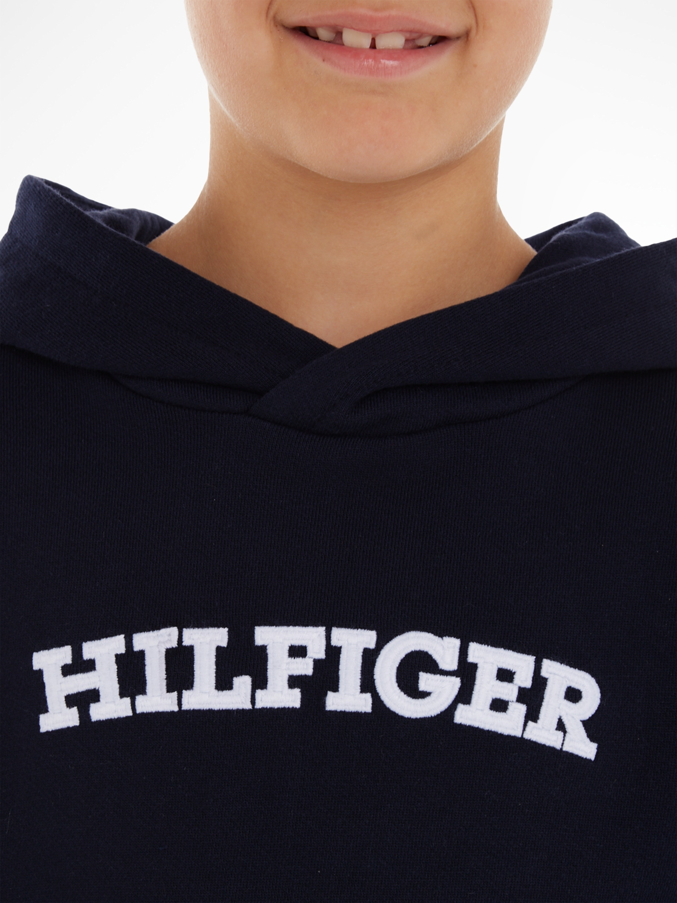 Tommy Hilfiger Kapuzensweatshirt HOODIE«, »HILFIGER mit ARCHED Logo-Schriftzug bei ♕ Hilfiger