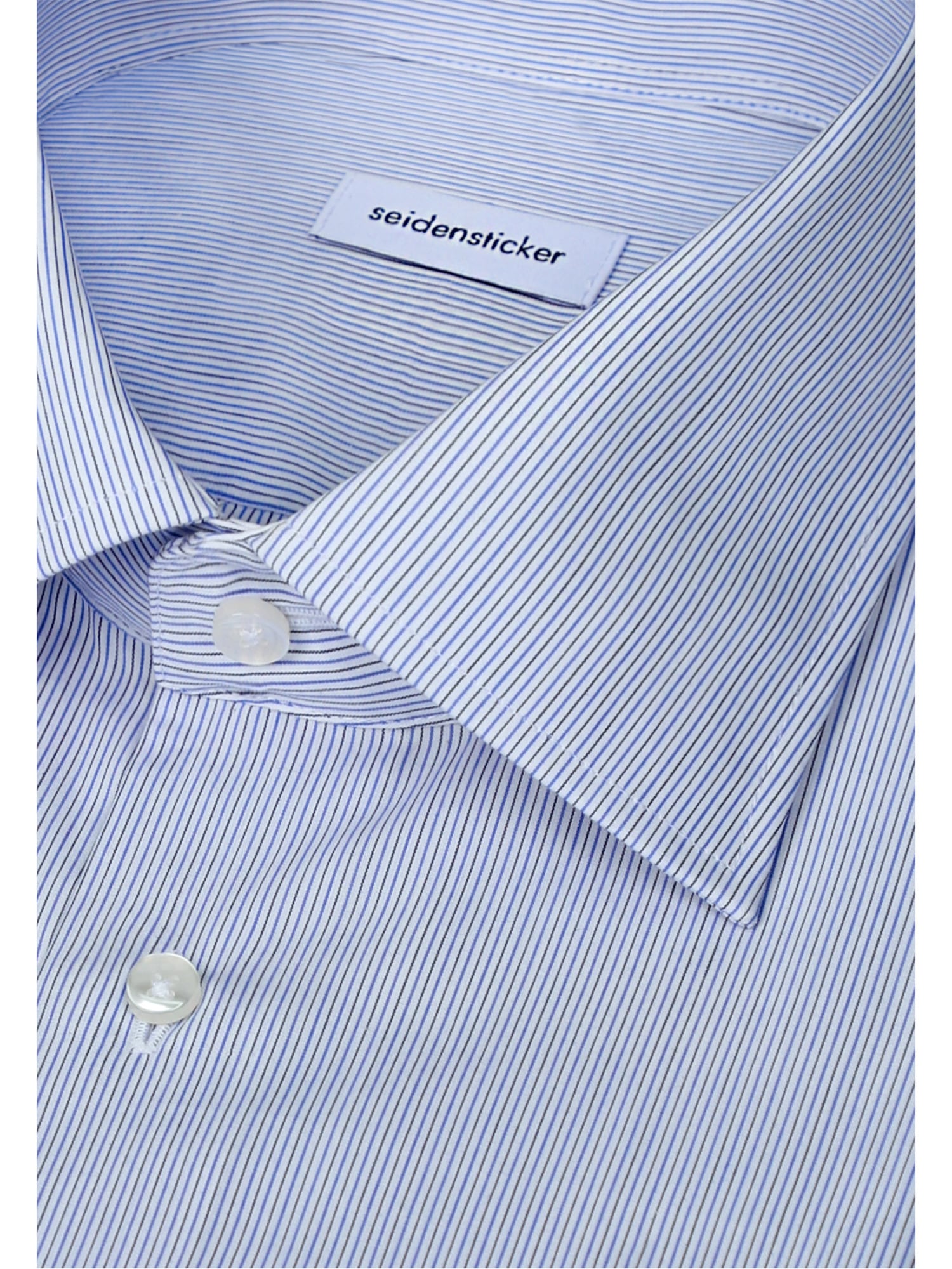 seidensticker Businesshemd »Schwarze Rose« Shaped 1/1 Kentkragen Gestreift
