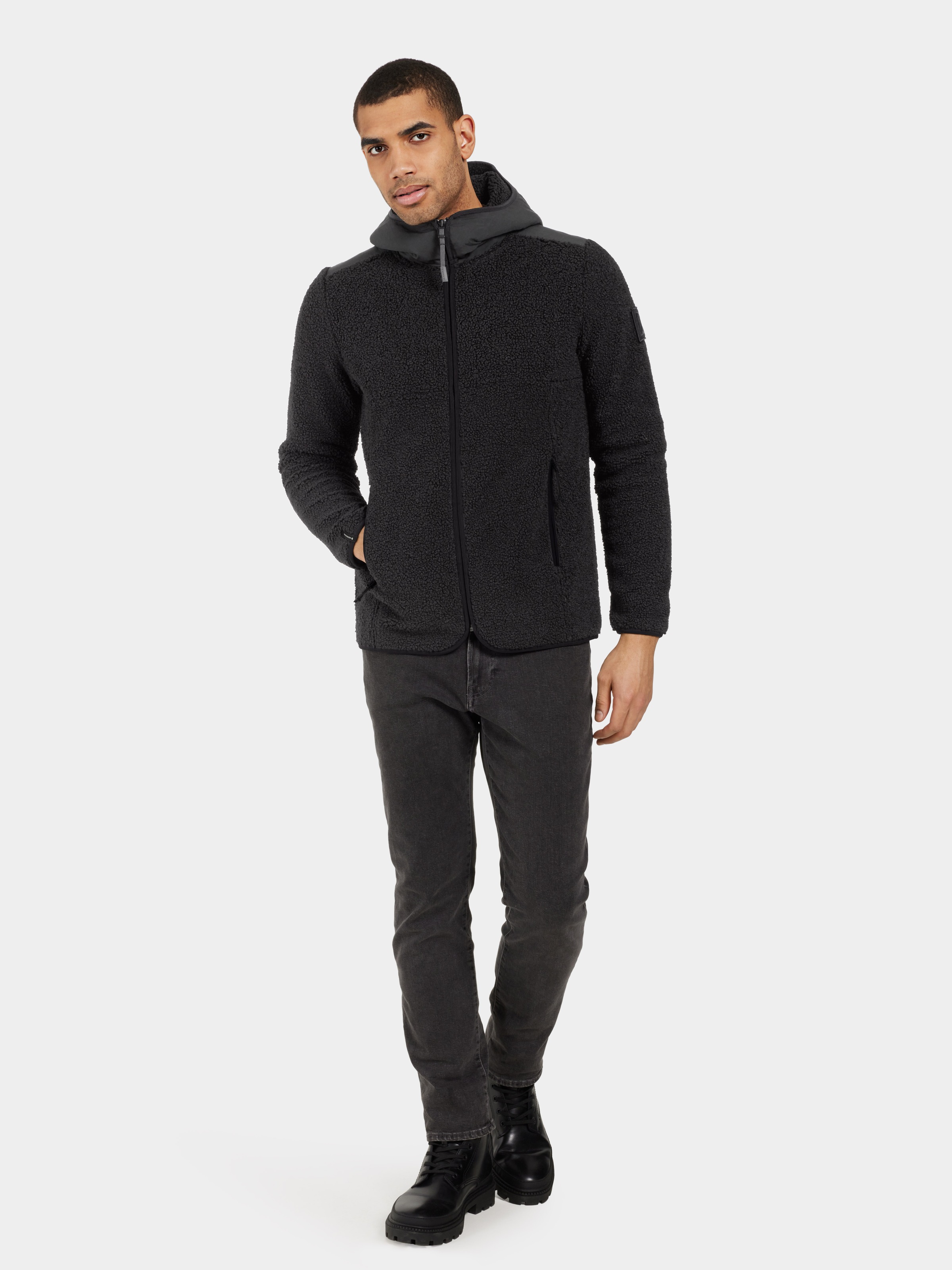 Didriksons Fleecejacke »BENNO USX FULLZIP«, mit Kapuze