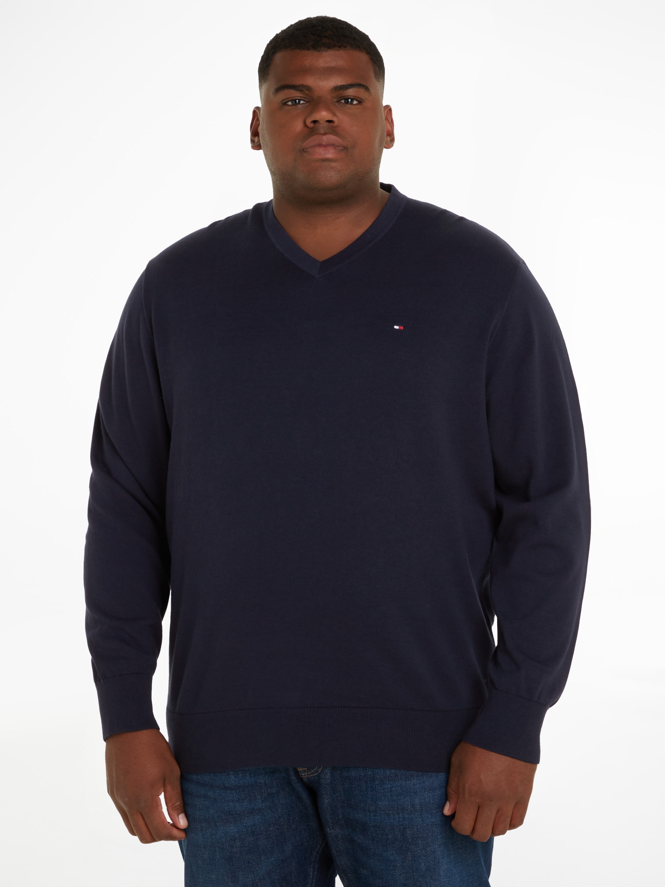 V-Ausschnitt-Pullover »BT-CLASSIC COTTON V NECK-B«