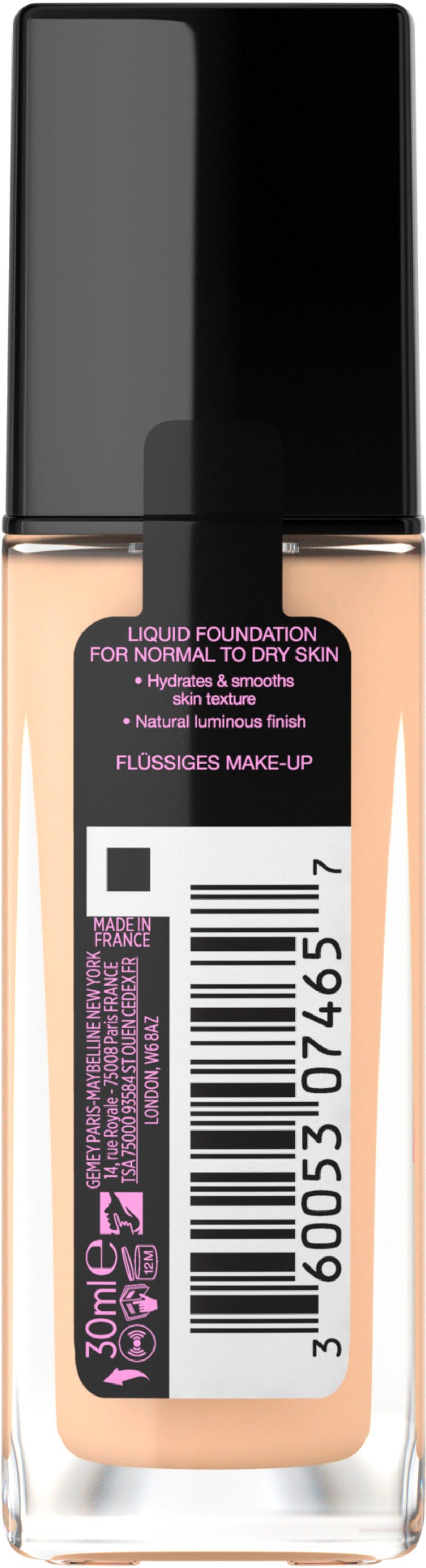 MAYBELLINE NEW YORK Foundation »Fit Me! Liquid Make-Up«, mit langanhaltender Formel