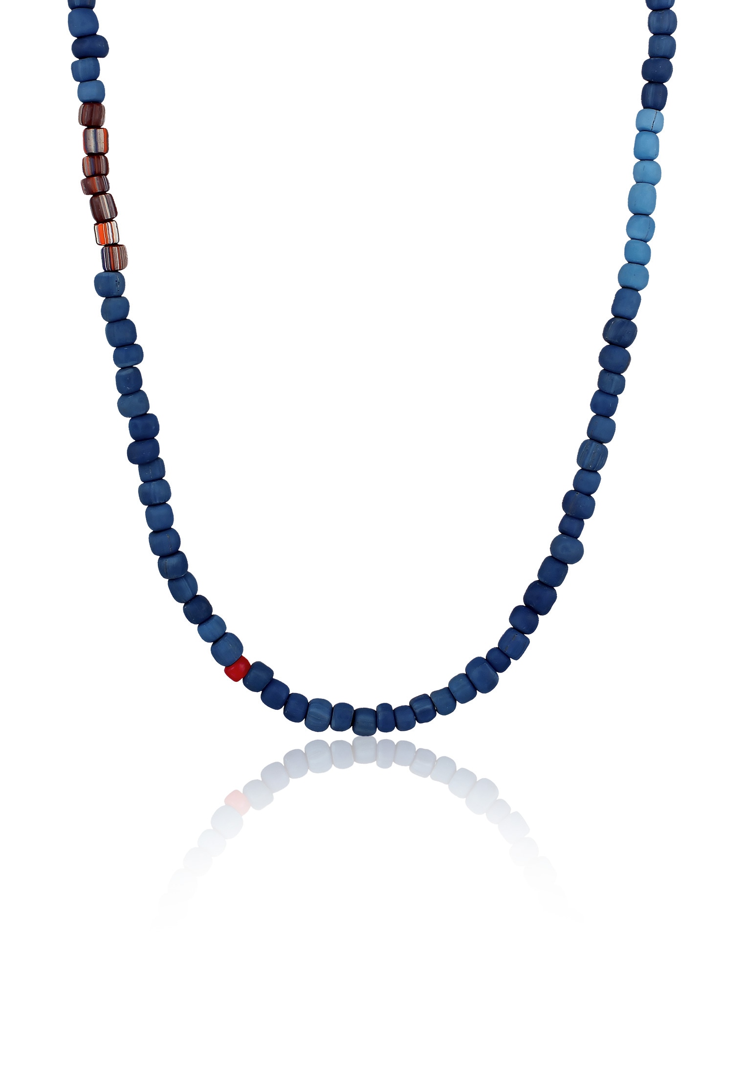 Kuzzoi Silberkette »Halskette Glas Beads Urban Style 925 Silber«