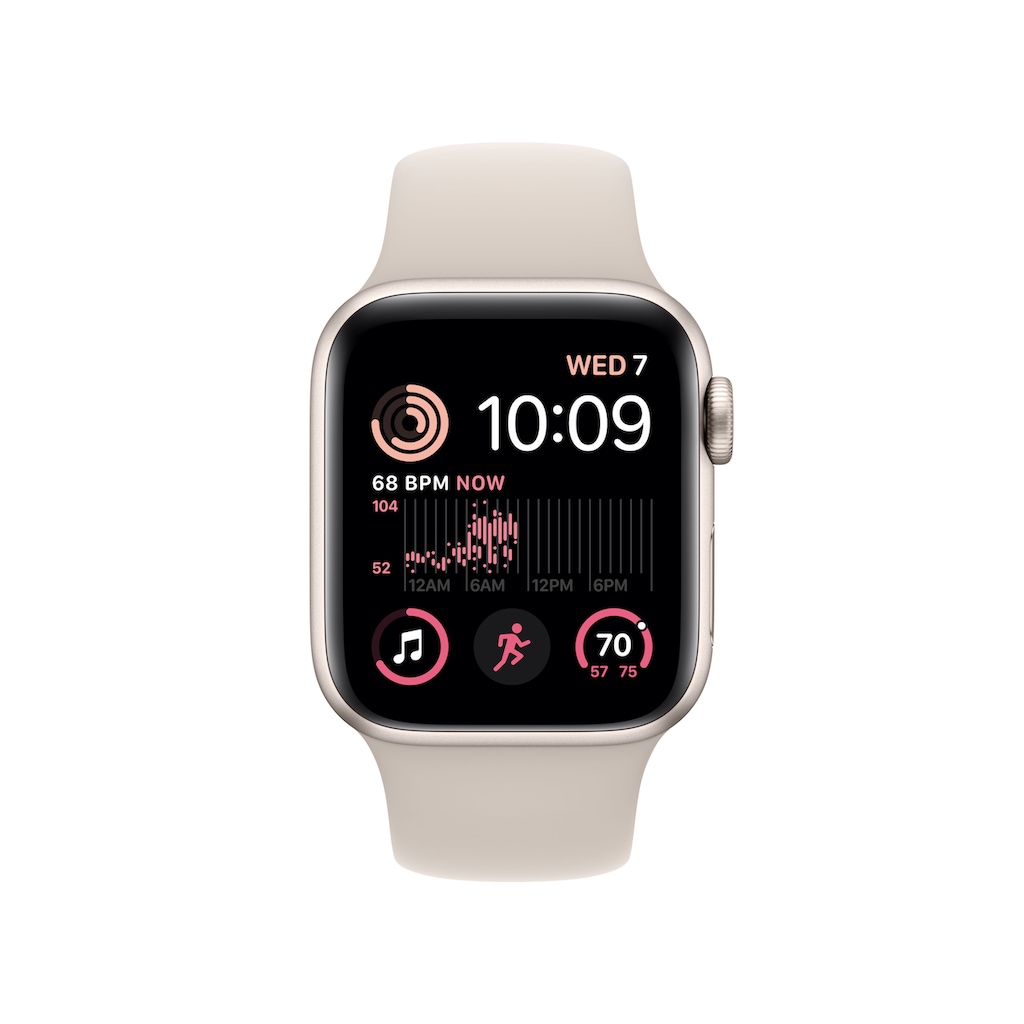 Apple Smartwatch »Apple Watch SE GPS, Aluminium, 40 mm mit Sportarmband«
