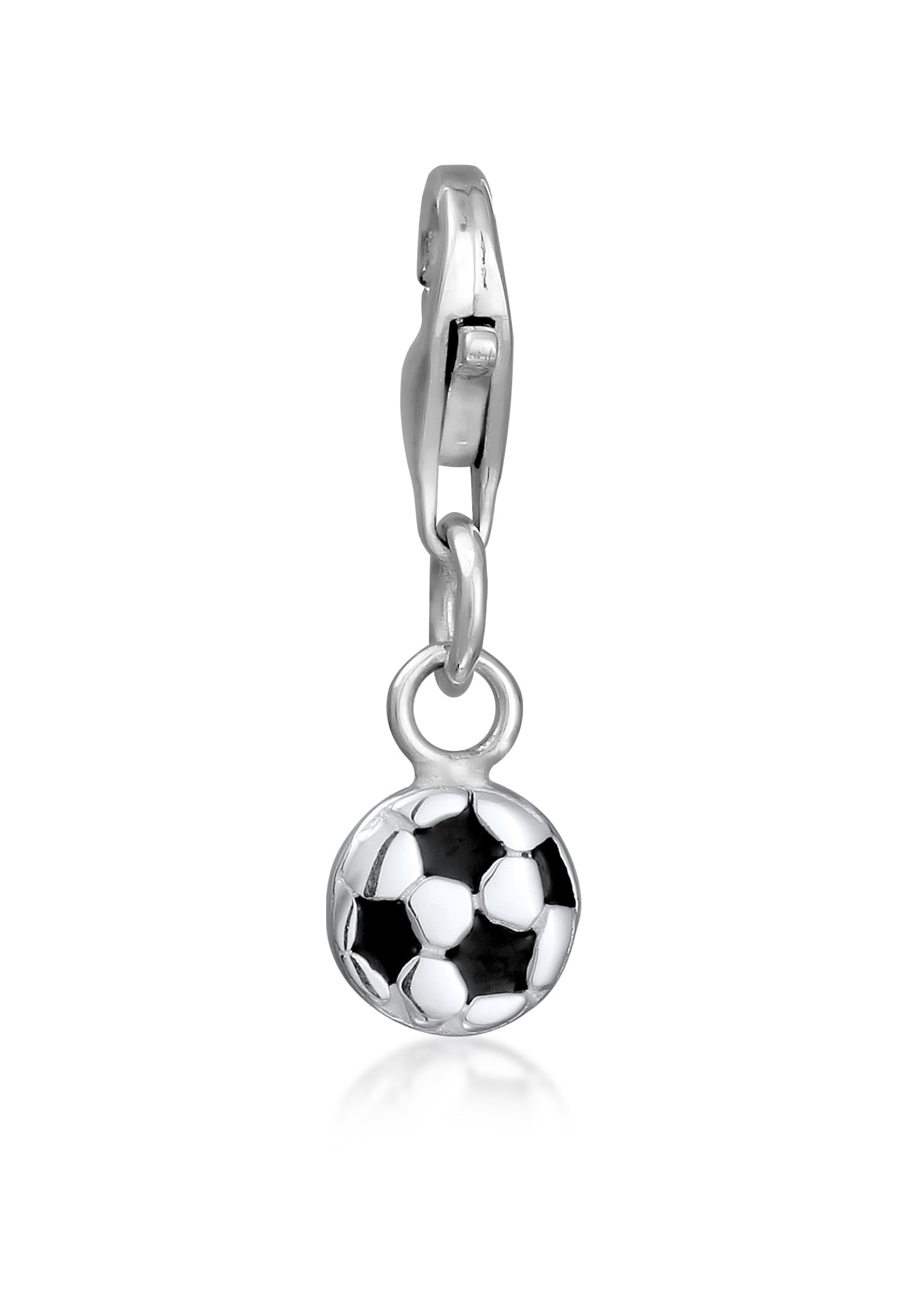 Nenalina Charm-Einhänger »Charm Fußball Emaille Verspielt 925 Sterling Silber«