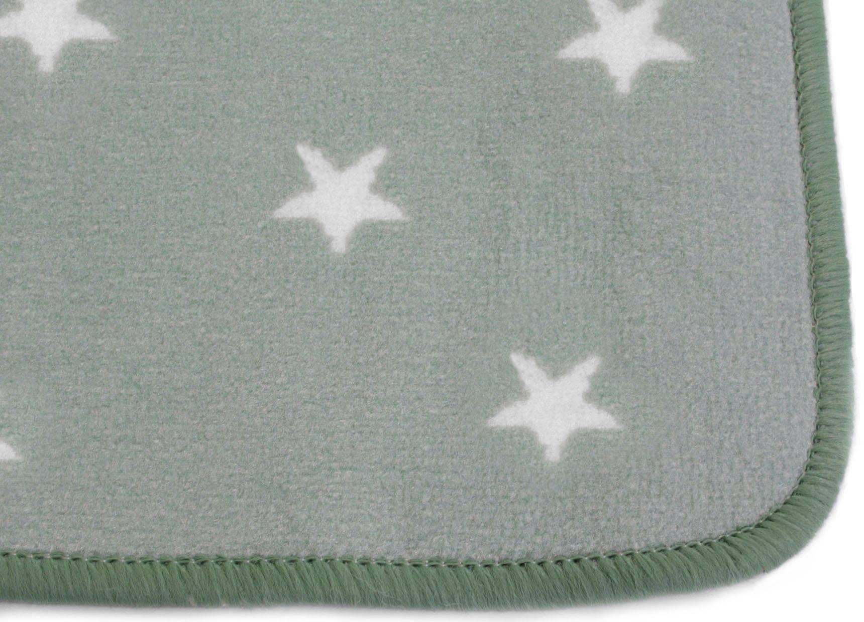 Primaflor-Ideen in Textil Kinderteppich »STELLA, Made in Belgium«, rechteckig, 5 mm Höhe, Motiv Sterne, Kinderzimmer