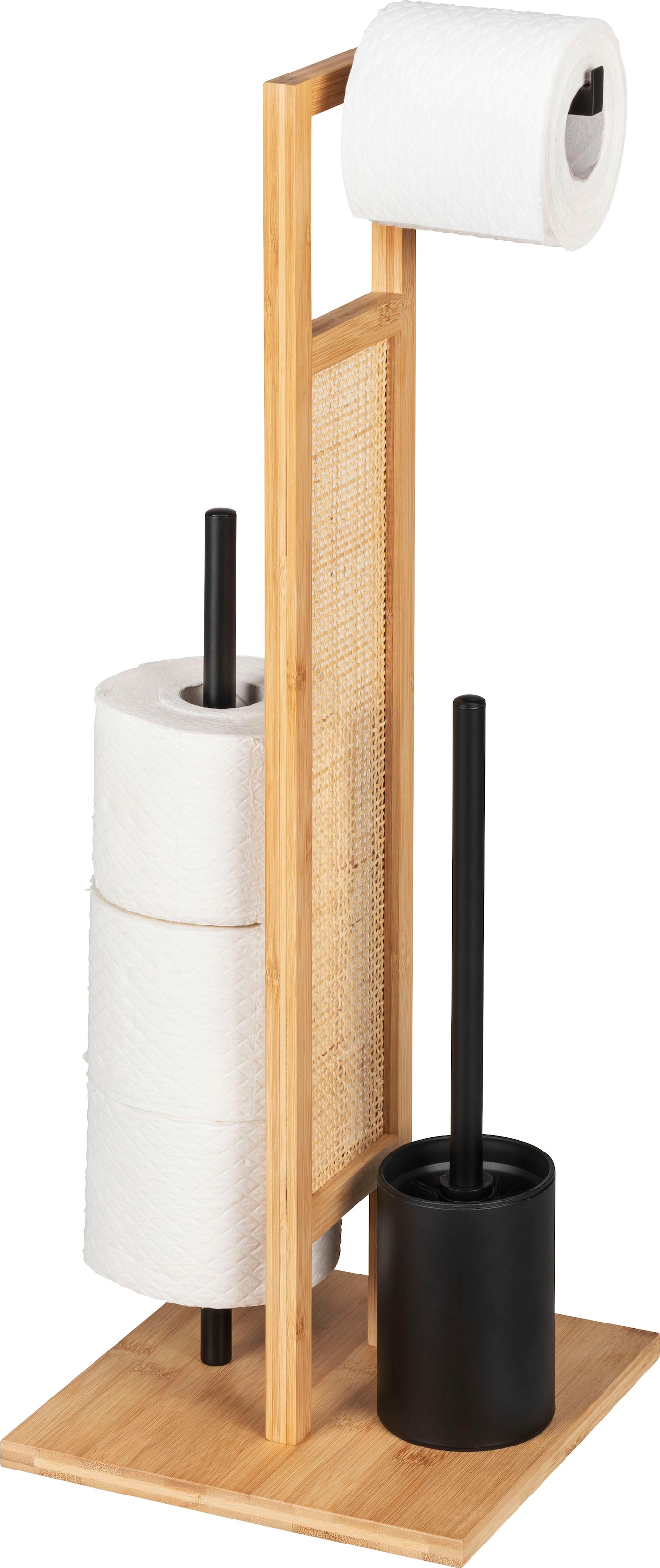 online WENKO XXL Garantie Allegre«, Jahren 3 Bambus-Stahl-Edelstahl, WC-Garnitur »Rivalta mit Rattan aus Bambus aus und kaufen |
