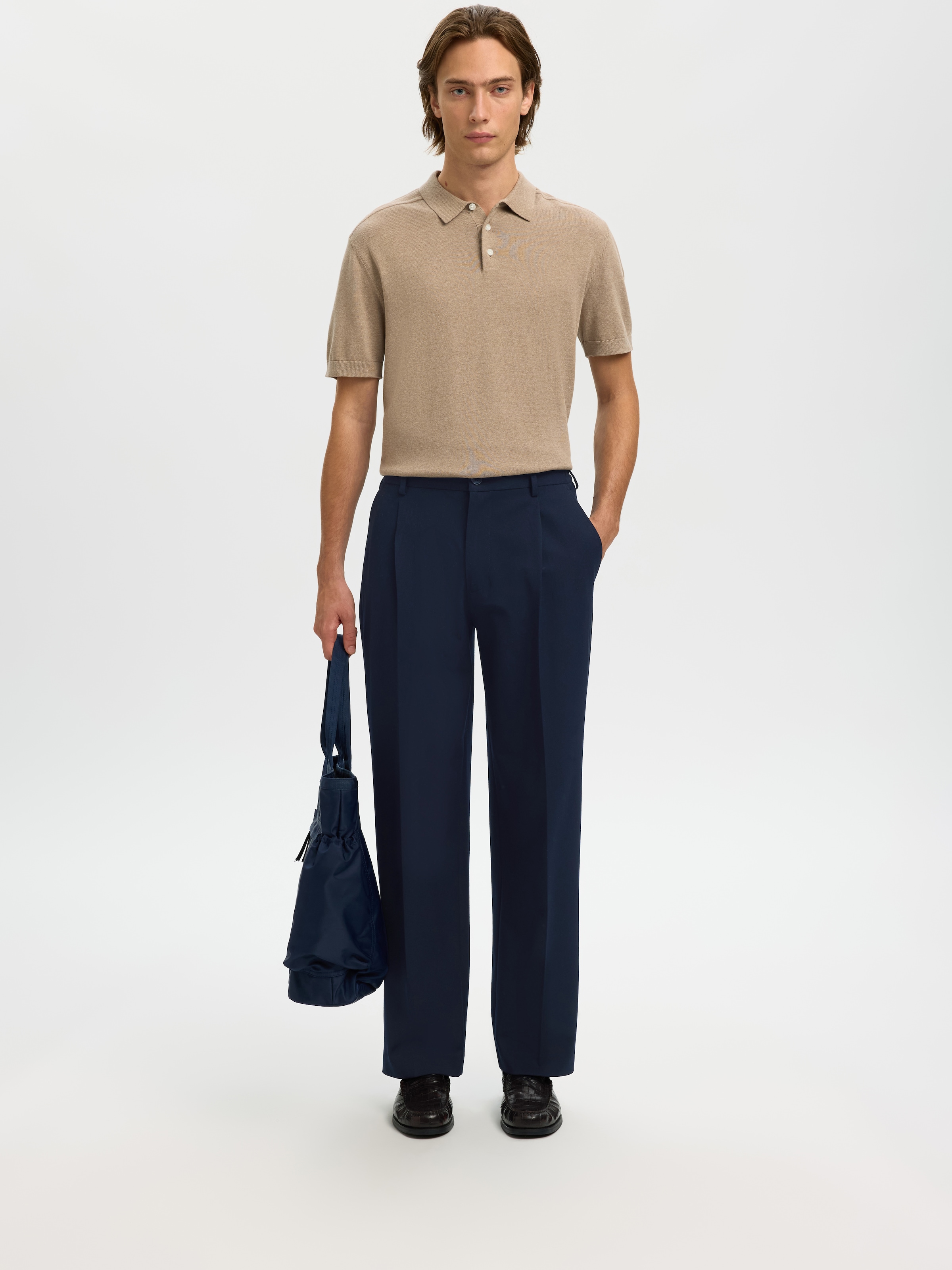 SELECTED Chinohose »SLH220-LOOSE FINN FLEX PANTS NOOS«