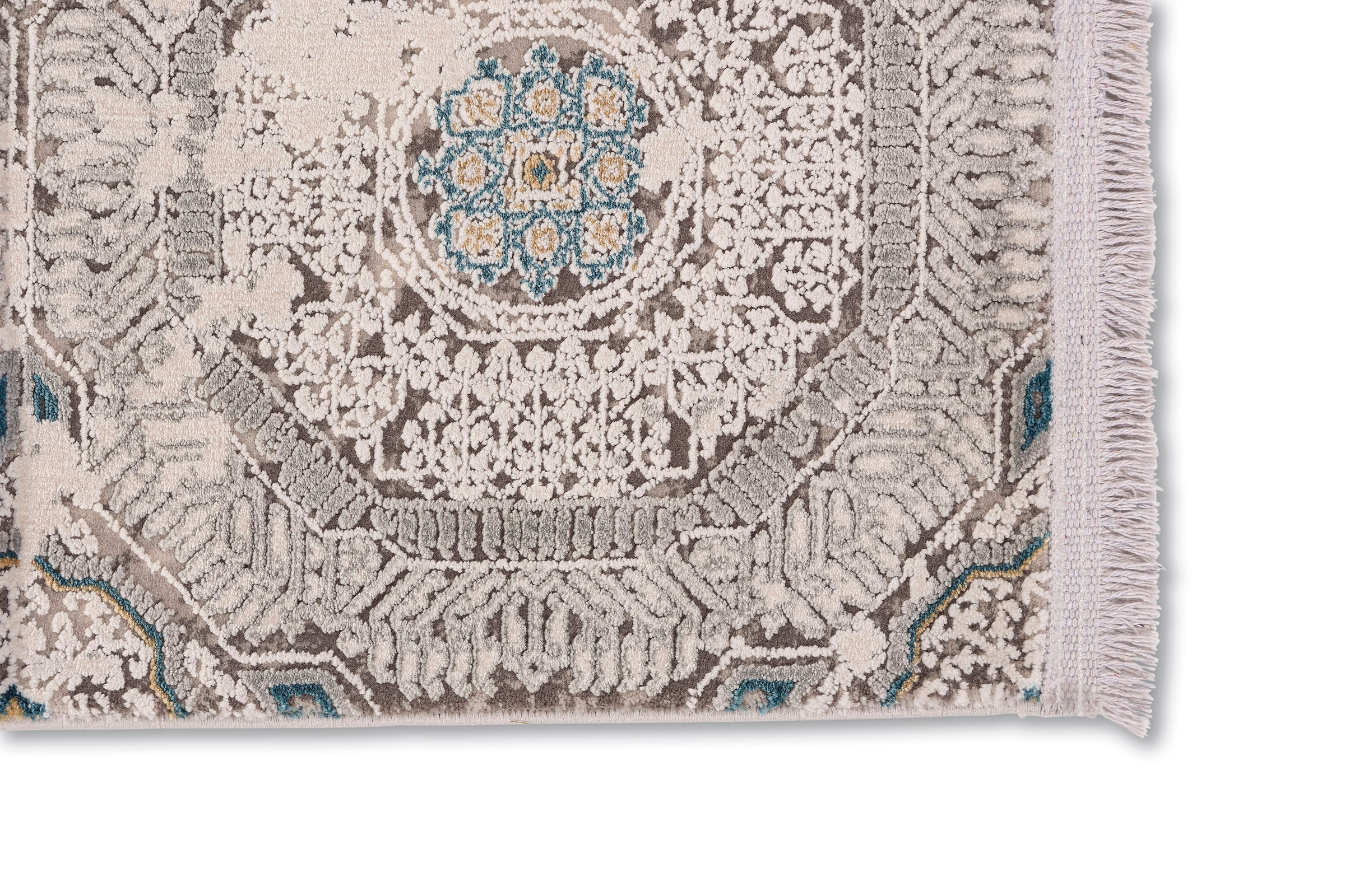 ASTRA Teppich »Gravina 232« rechteckig 8 mm Höhe seidiger Schimmer durch Viskose, Hoch Tief Struktur, Wohnzimmer