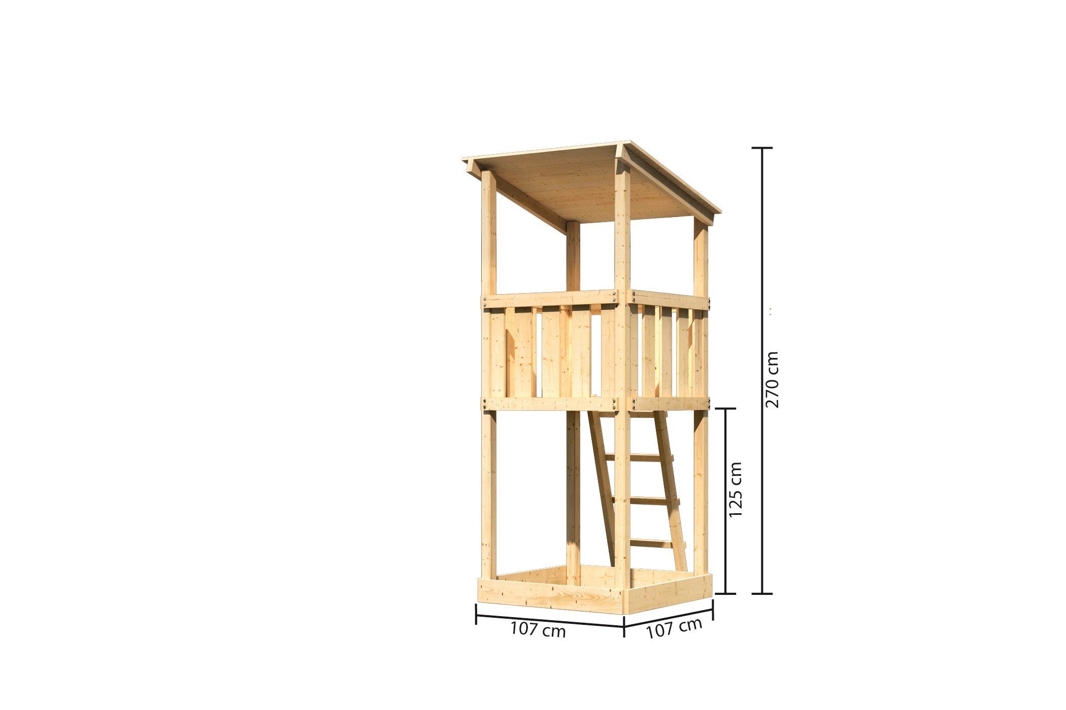 KONIFERA Spielturm »Anna«, BxTxH: 107x107x270 cm