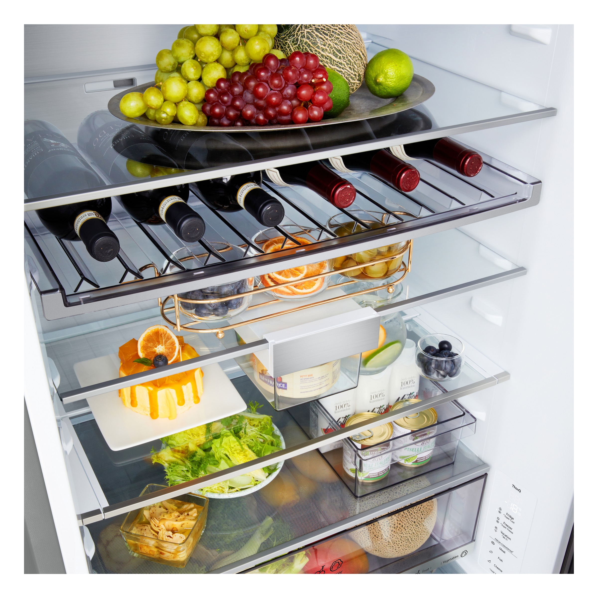 LG Kühl-/Gefrierkombination Serie 7 »GBBW726AMB« 203 cm hoch 69,7 cm breit Vollintegrierbarer Kühlschrank dank frontaler Luftzufuhr und Abluft