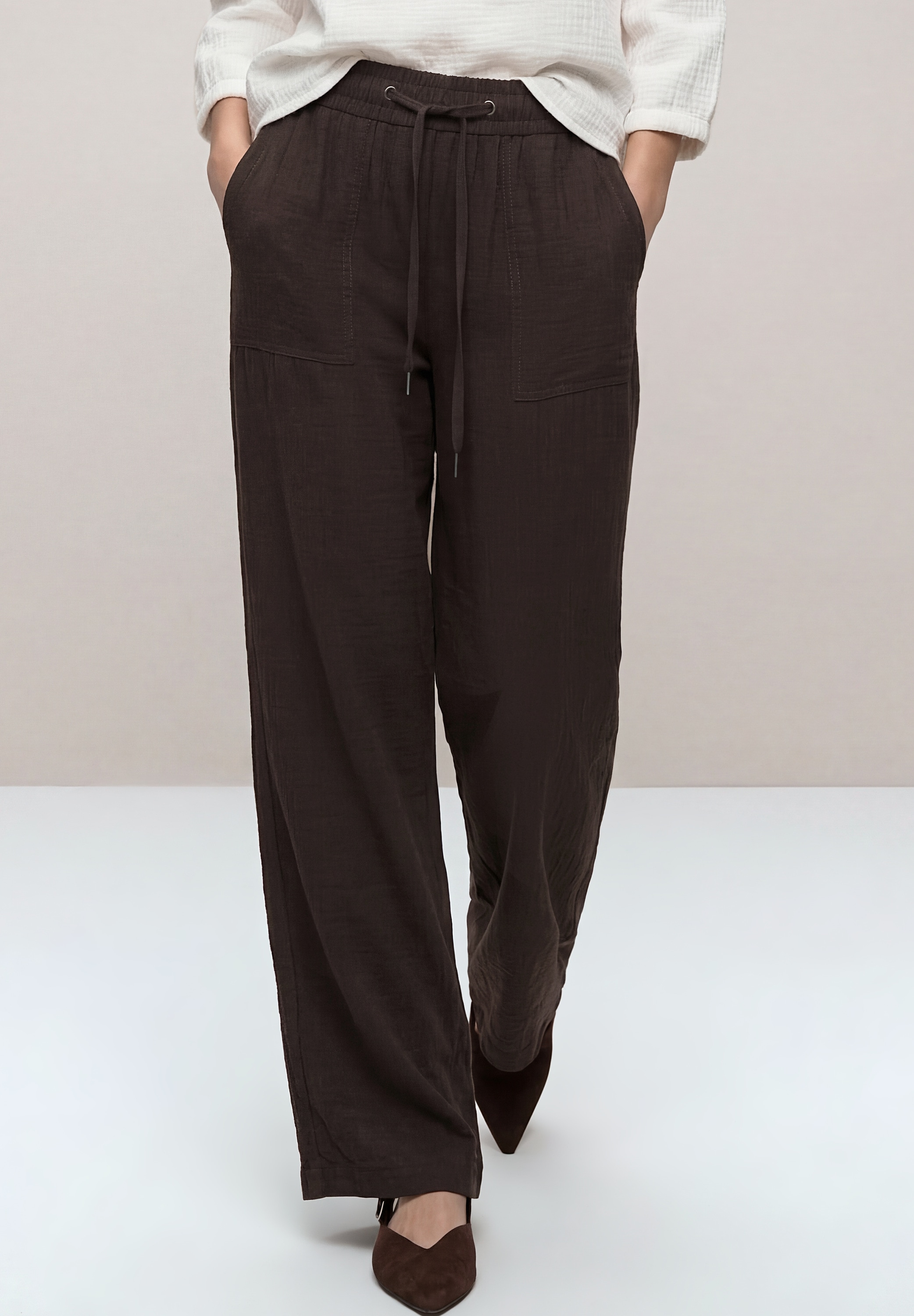 STREET ONE Stoffhose »Style Emee«  Crepe Sommerhose mit Viskose