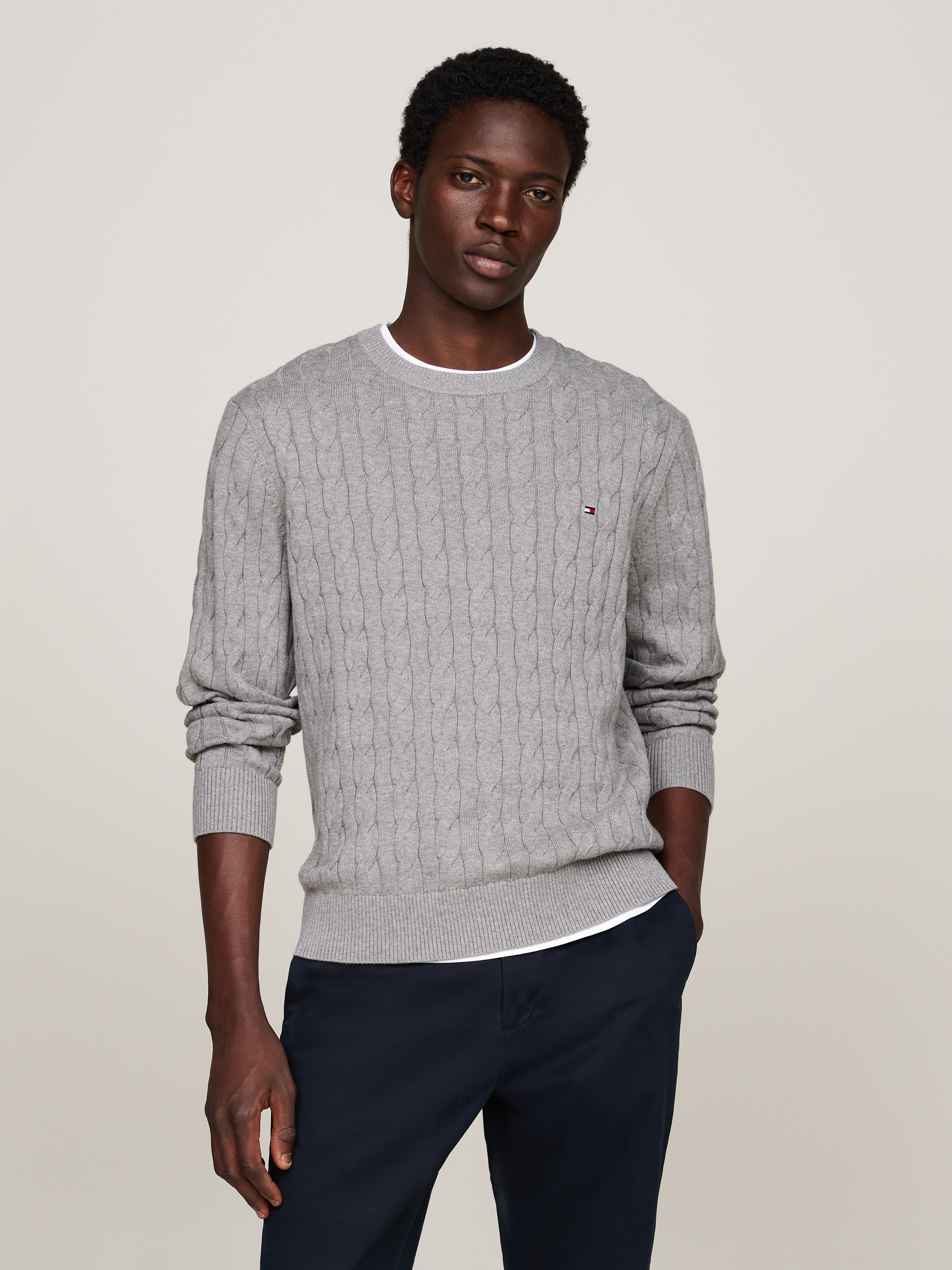 Tommy Hilfiger Strickpullover »CLASSIC CABLE CREW NECK«