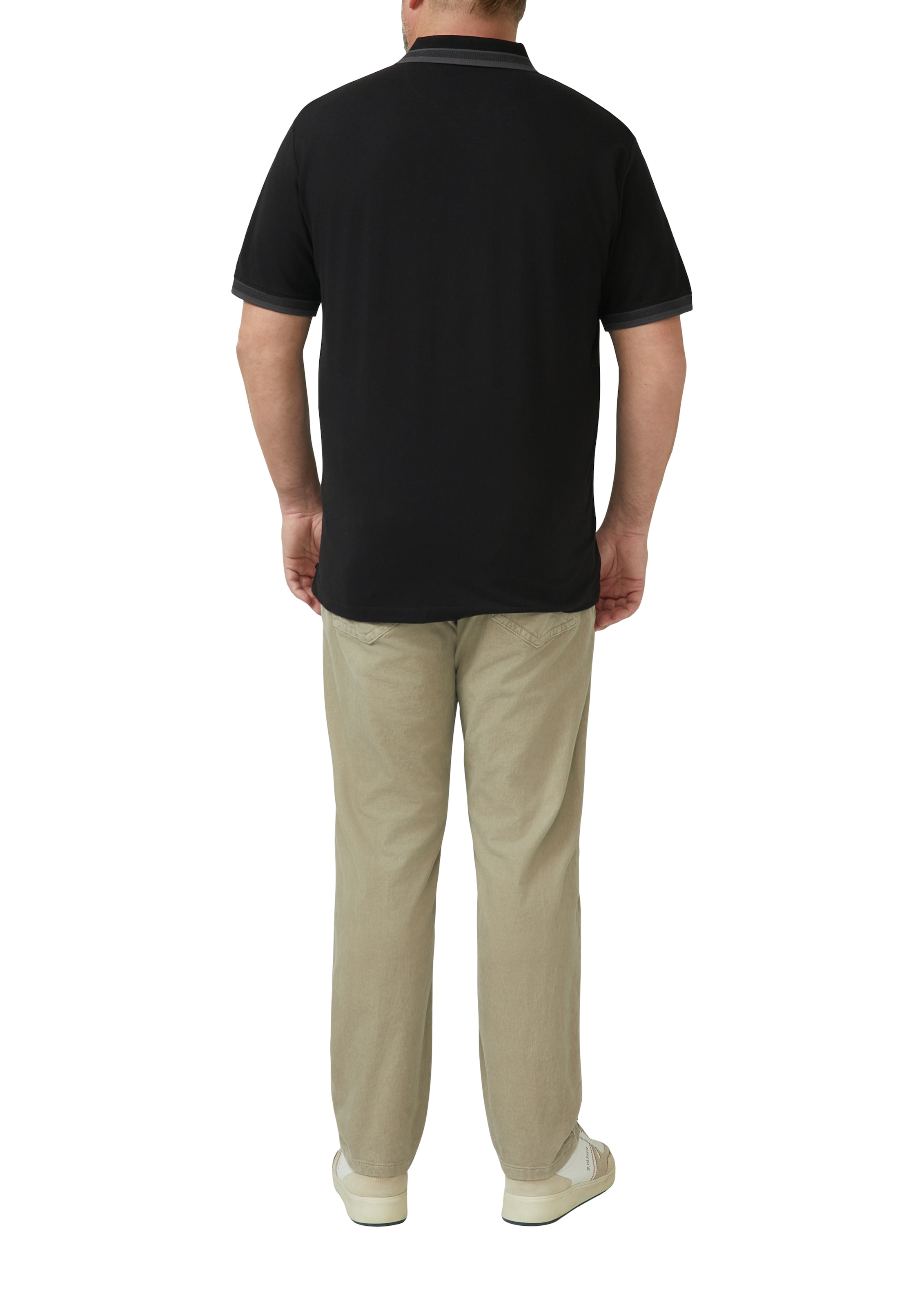 s.Oliver Men Big Sizes Poloshirt mit Logo Print