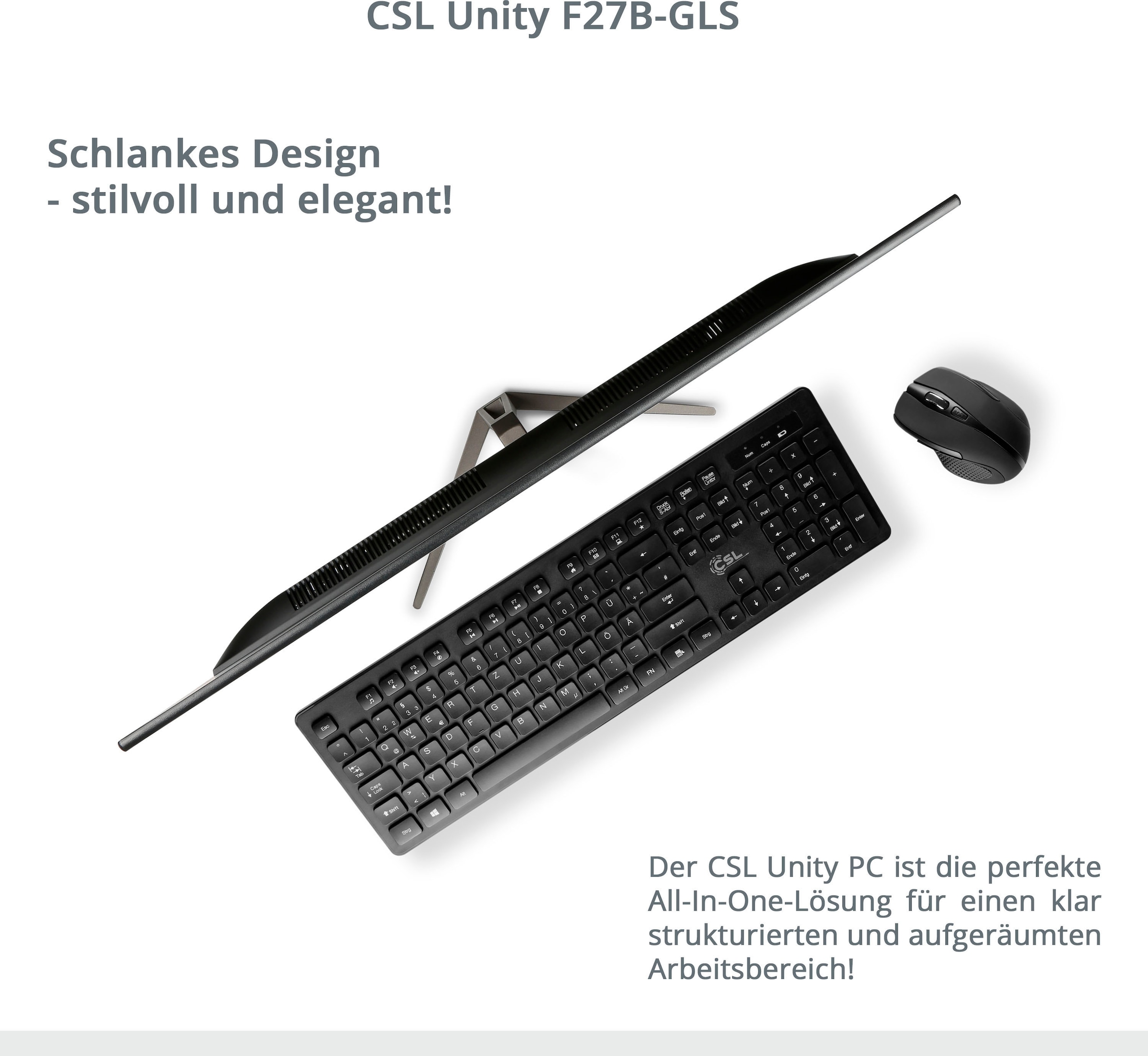 CSL All-in-One PC »Unity F27-GLS mit Windows 10 Home«