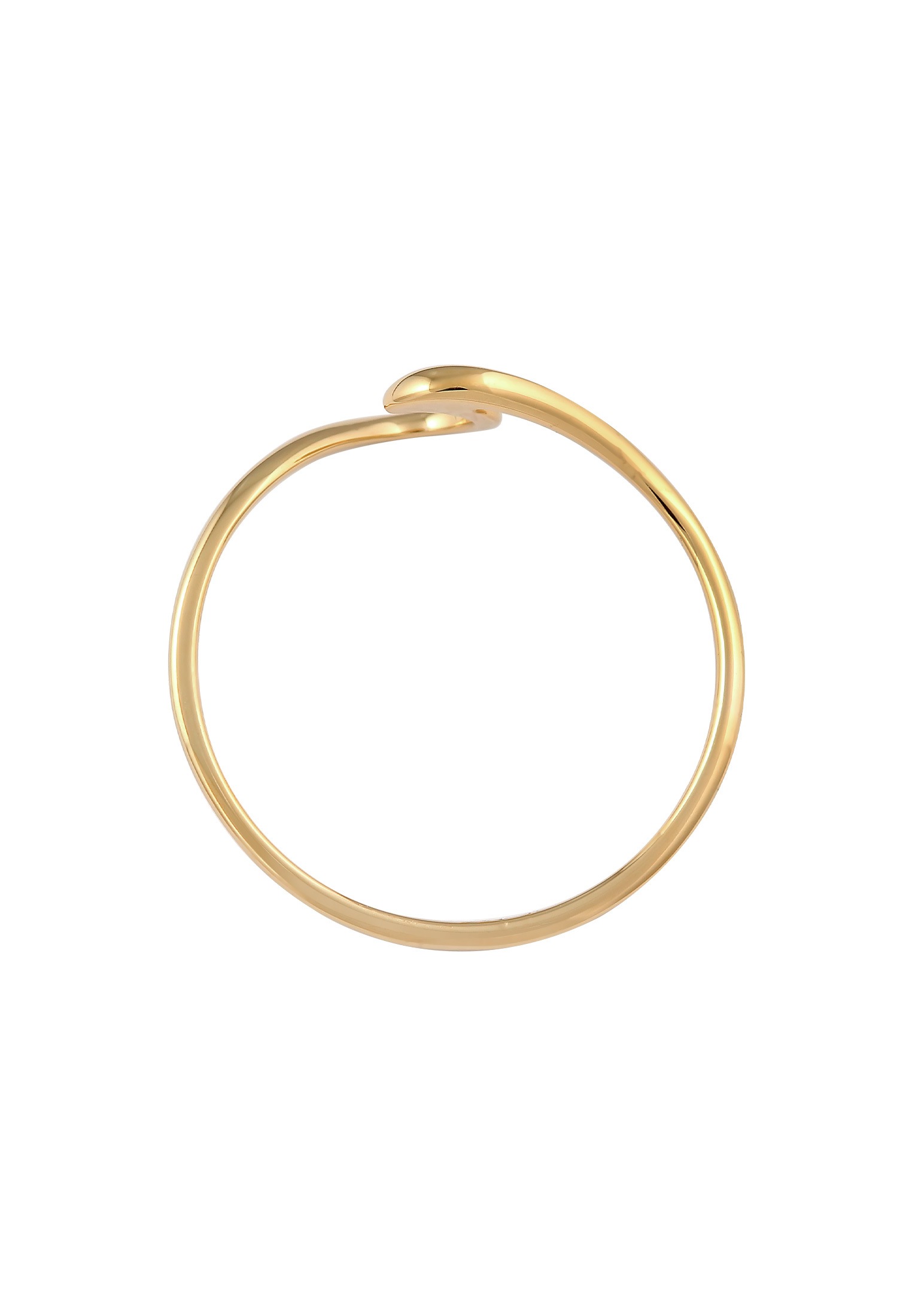 Elli Premium Silberring »Ring Wellen Wave Strand Maritim 375 Gelbgold«