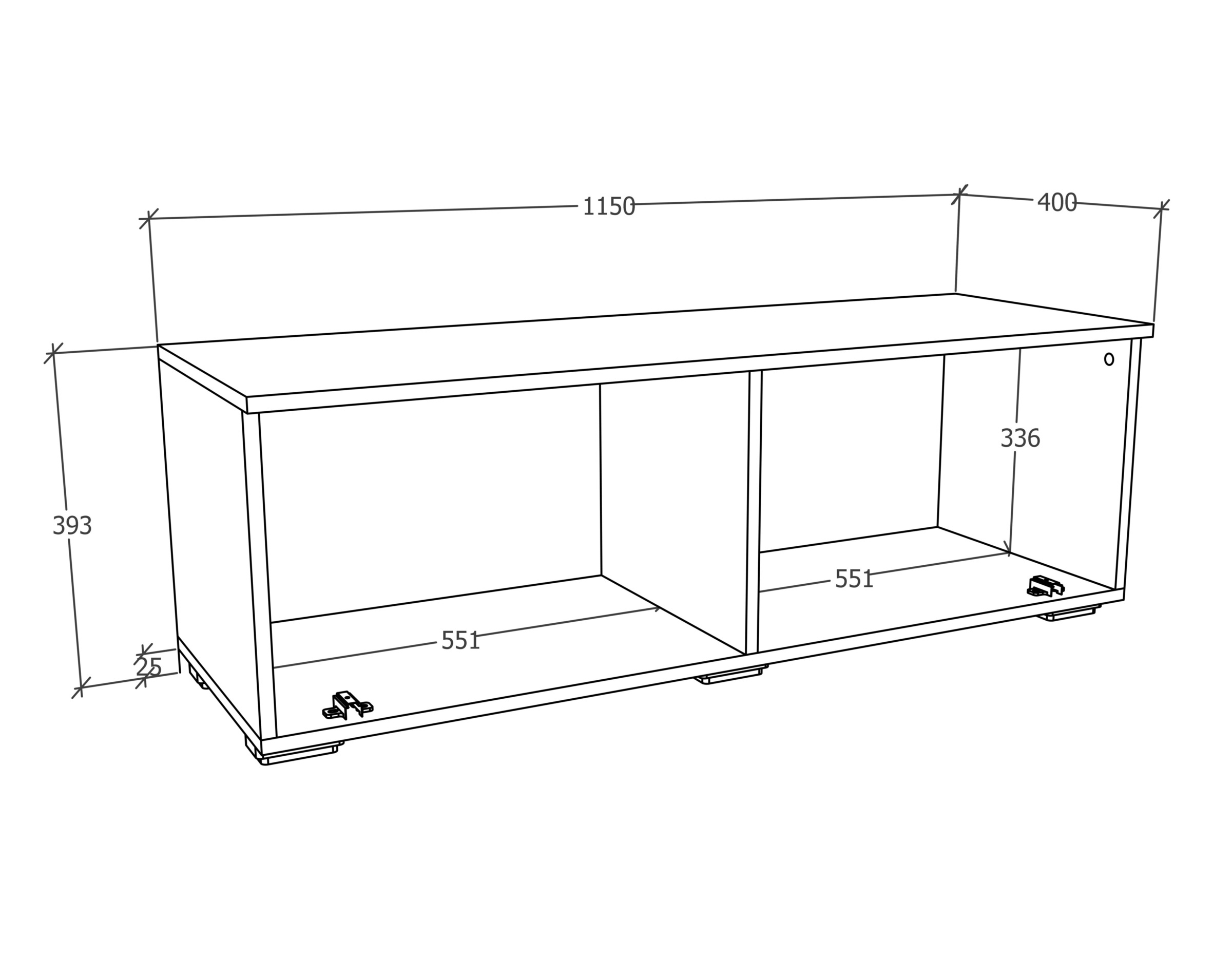VCM Wohnzimmertisch »Holz TV Lowboard Möbel Fernsehschrank Arila M«