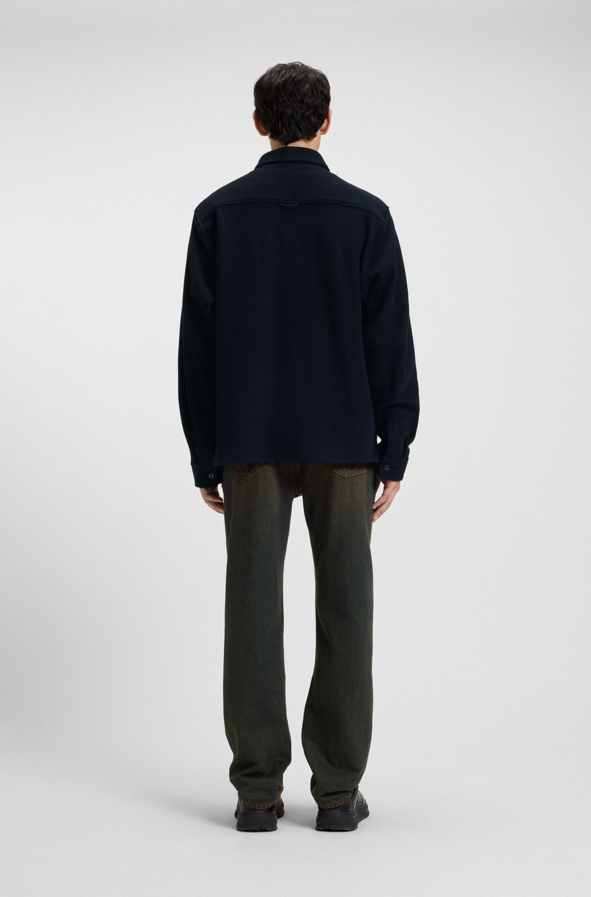 HUGO Blue Langarmhemd »Ekynone« Oversize Fit