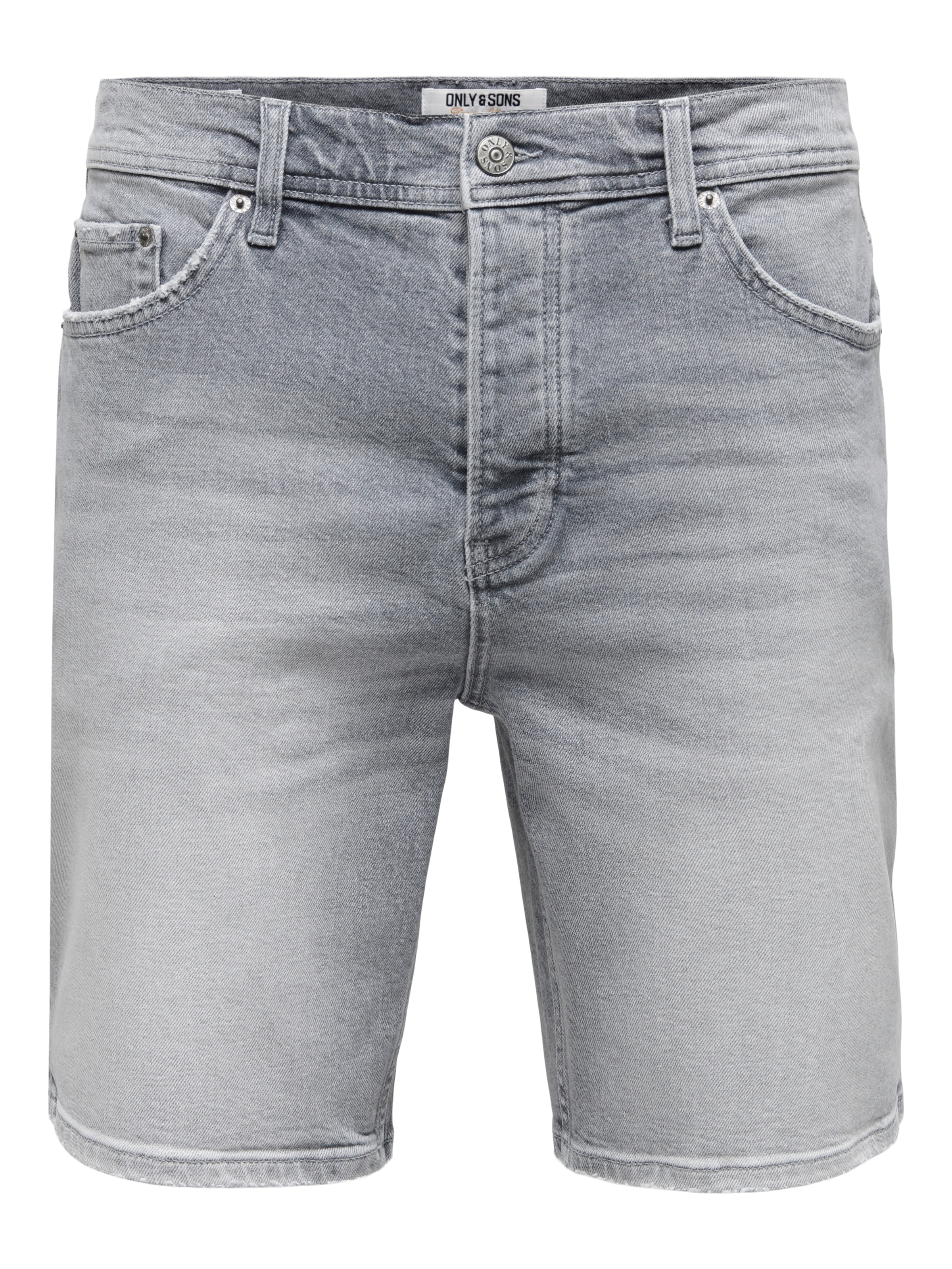 ONLY & SONS Jeansshorts »ONSEDGE PERF MG 9375 DOT DNM SHORTS NOOS« Baumwollmischung, straight fit