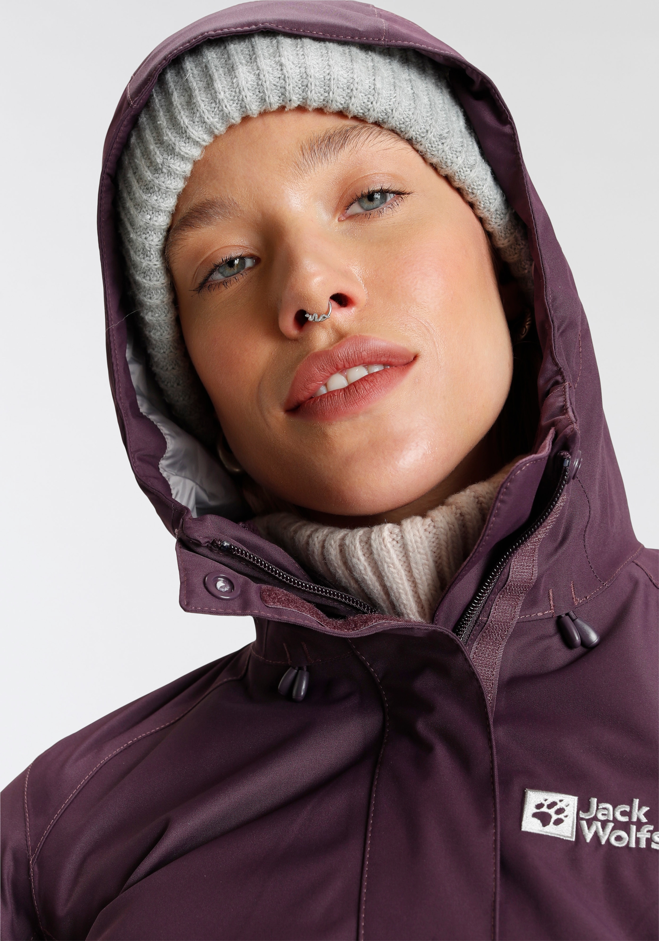 Jack Wolfskin 3-in-1-Funktionsjacke »MANAPOURI«, mit Kapuze, Wasserdicht & Winddicht & Atmungsaktiv