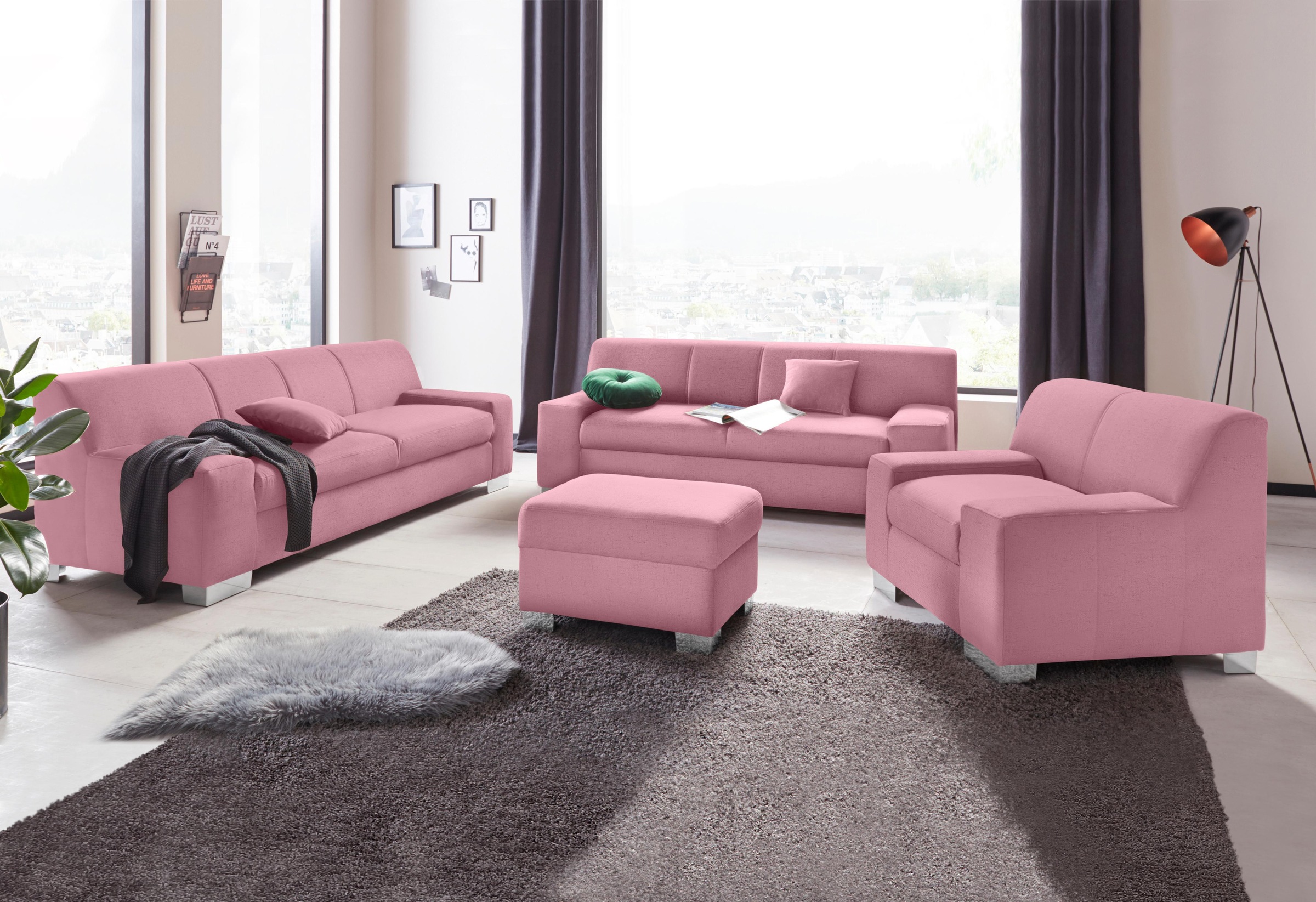 DOMO collection Sessel »Bero, elegant und zeitlos, kubisch und bequem«