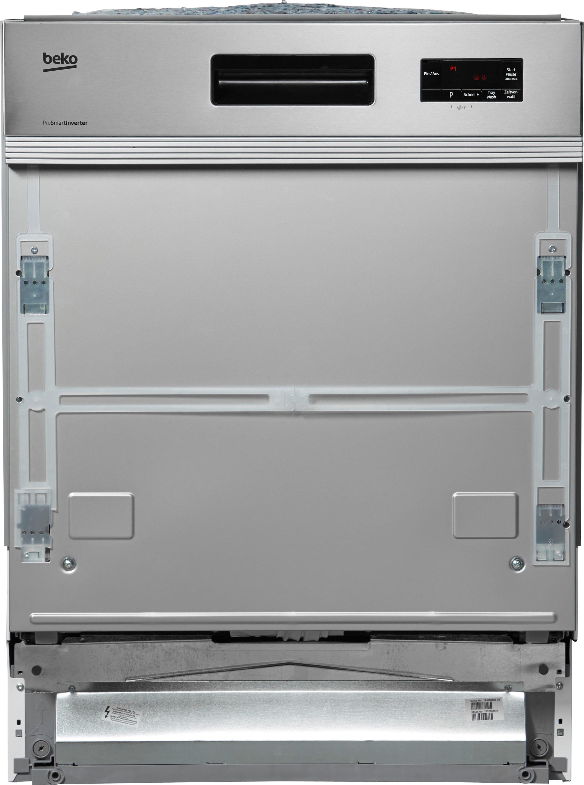 BEKO teilintegrierbarer Geschirrspüler DO55420 »DIO55420X4Y«, 14 Maßgedecke, mit Schnell + Sauber-Programm