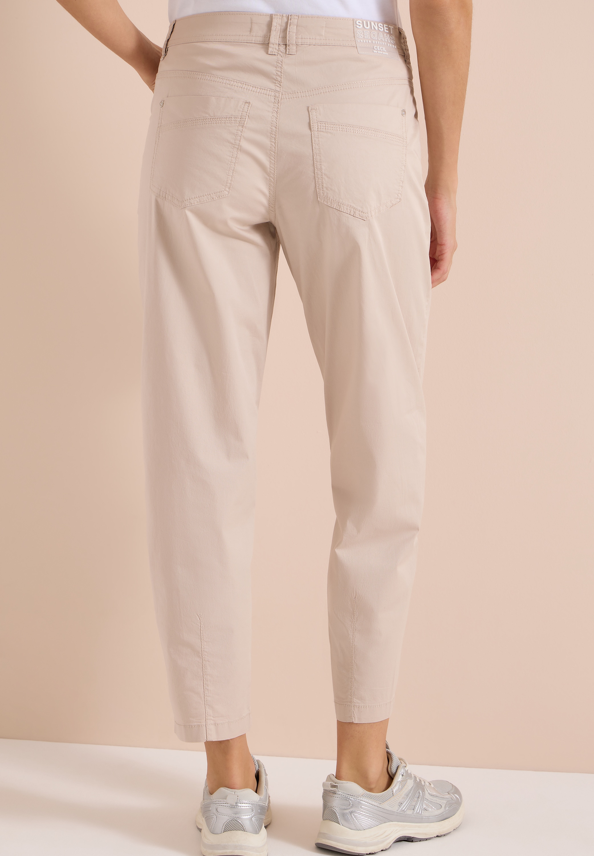 Cecil Stoffhose »Style Scarlett«  Barrel Leg Hose in Papertouch Qualität und mit Stretch