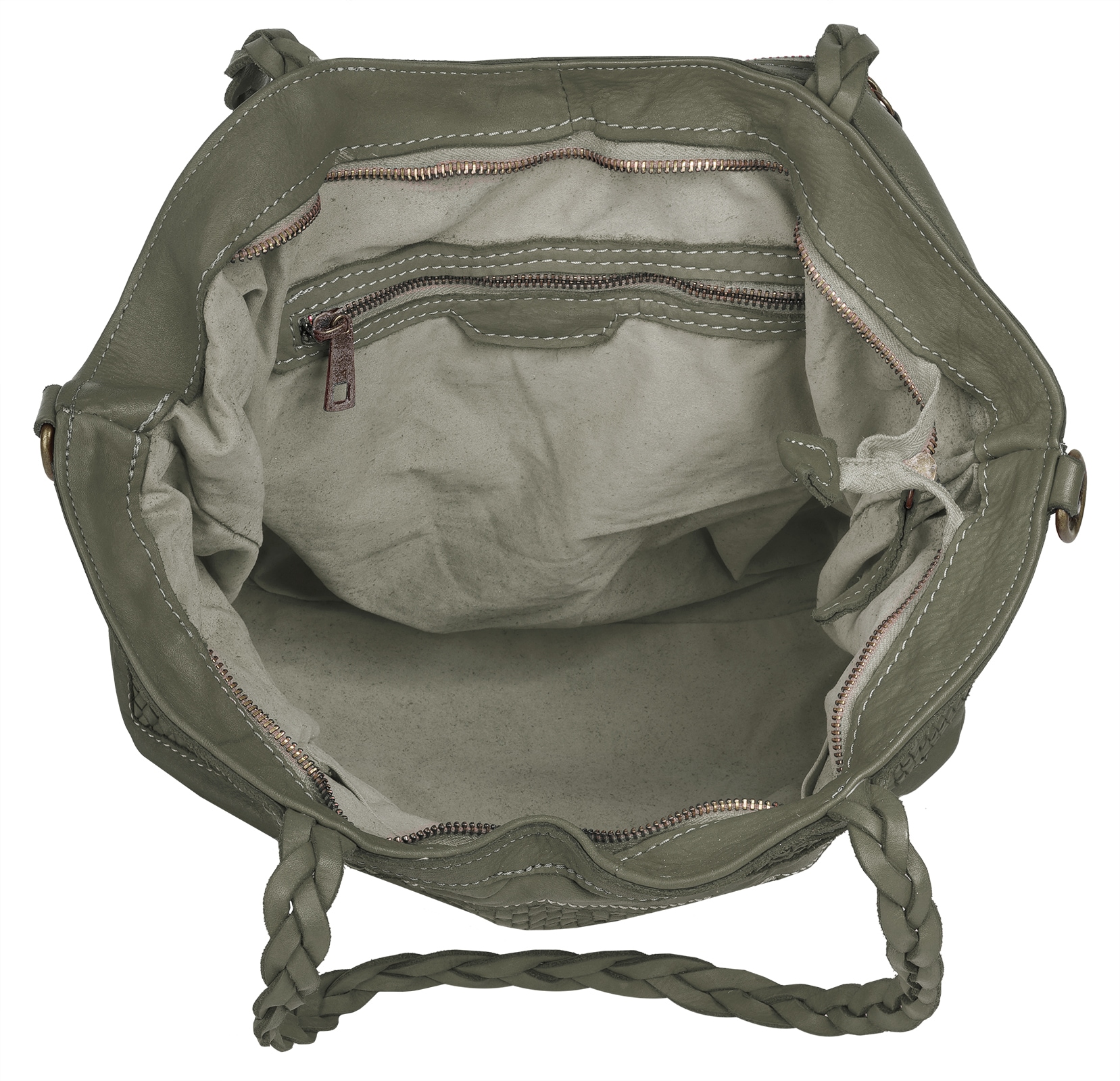 Samantha Look Shopper echt Leder, Made in Italy