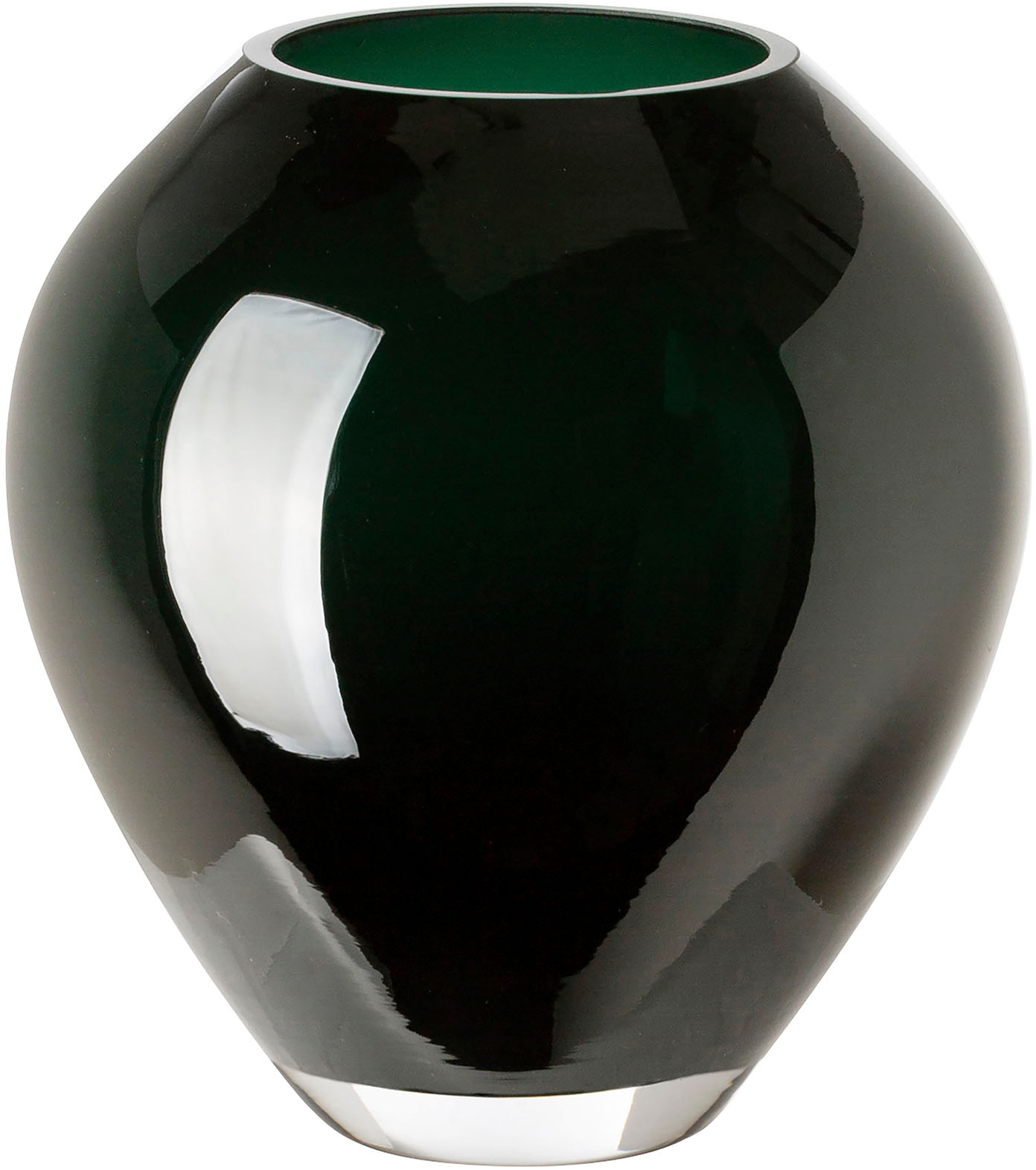 Fink Tischvase "LIVIA" aus durchgefärbt Glas, mundgeblasen, Höhe ca. 18 cm