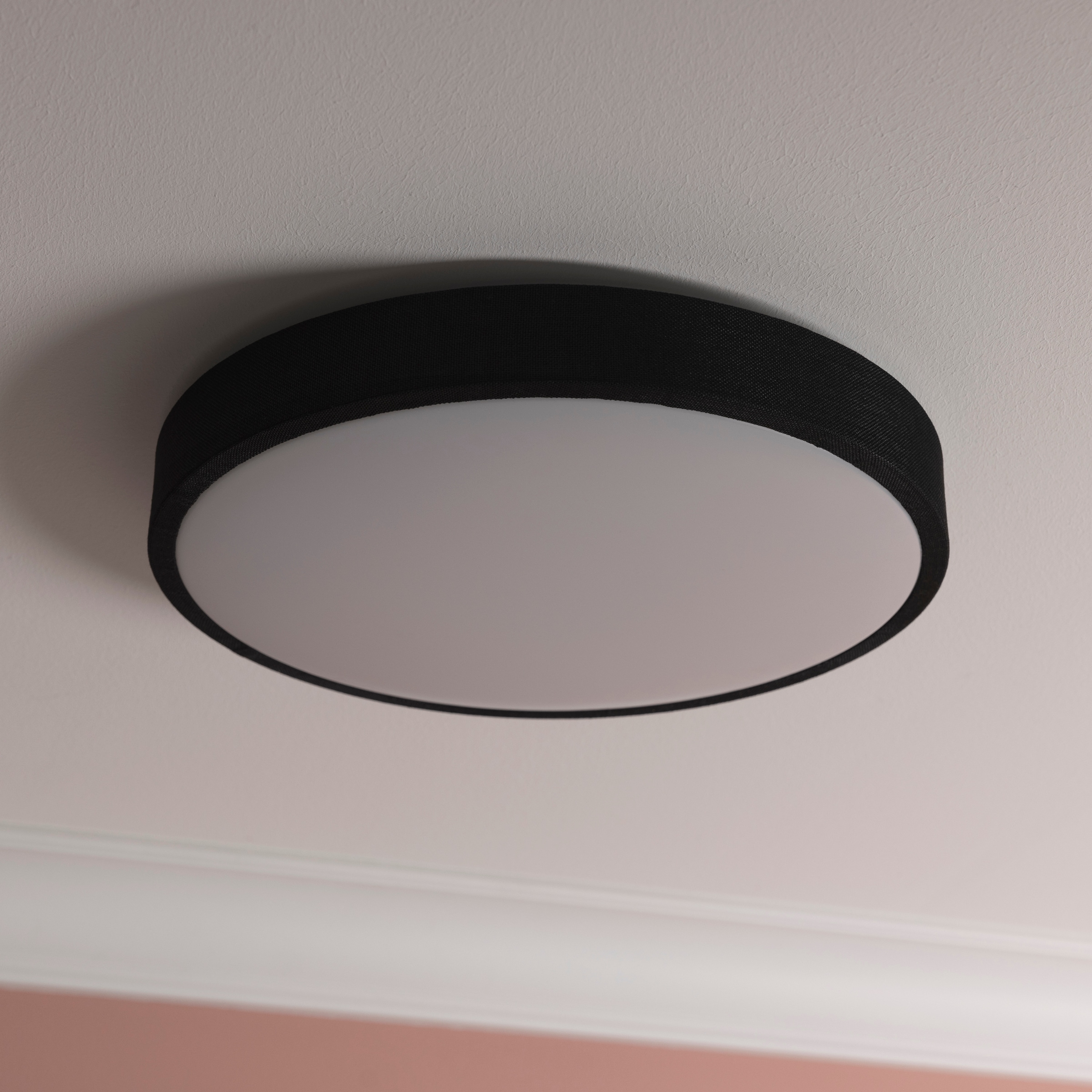 Brilliant LED Deckenleuchte »Filiz« 1 Stk. Warmweiß Textil, Ø 39 cm, 24 W, 2400 lm, 3000 K, 3-Stufen dimmbar