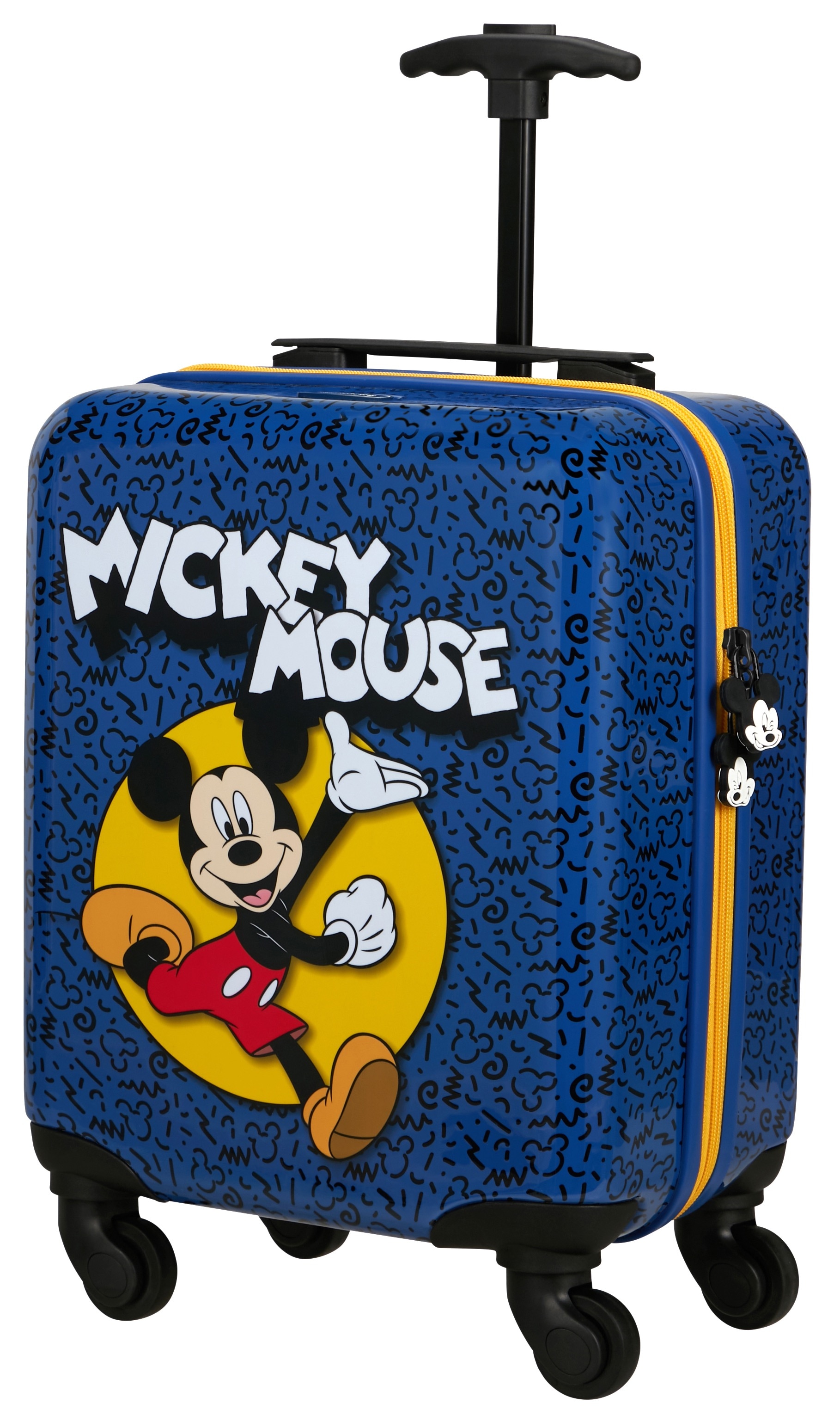 Samsonite Kinderkoffer »DAYDREAM DISNEY, Mickey Happy« 24 l 4 Rollen mit oberem Fach und Trennpolster, mit unterem Fach und Kreuzspanngurt