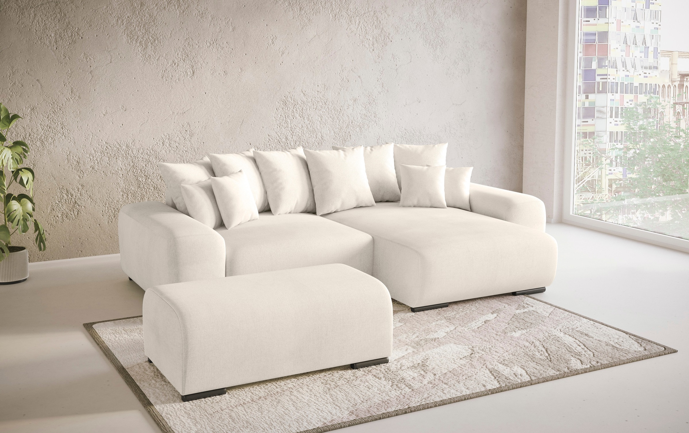 Mr. Couch Hockerbank »Sundance«, Mit DuraSpring-Taschenfederkern bis 140 kg belastbar