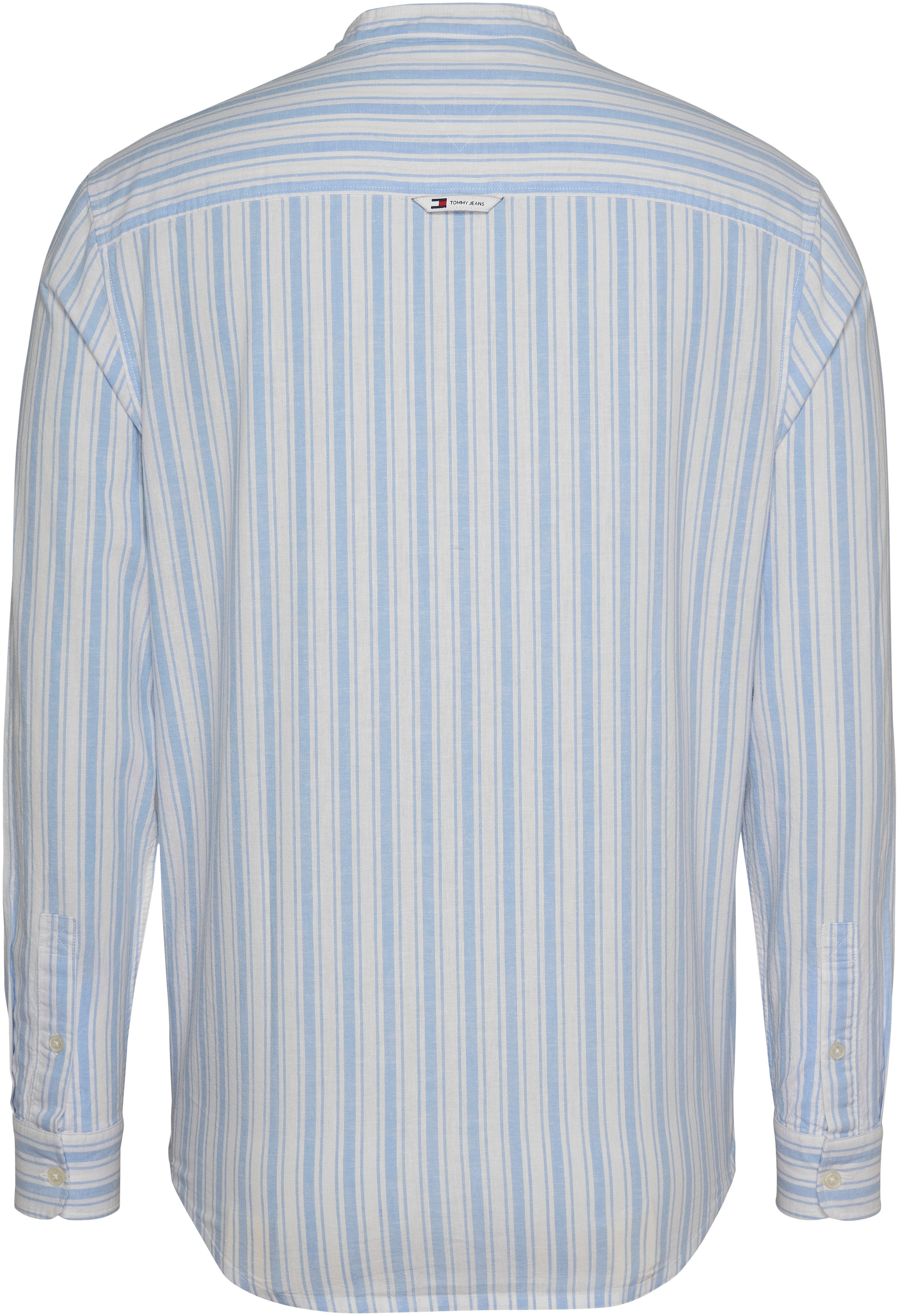 Tommy Jeans Langarmhemd »TJM MAO STRIPE LINEN BLEND SHIRT«