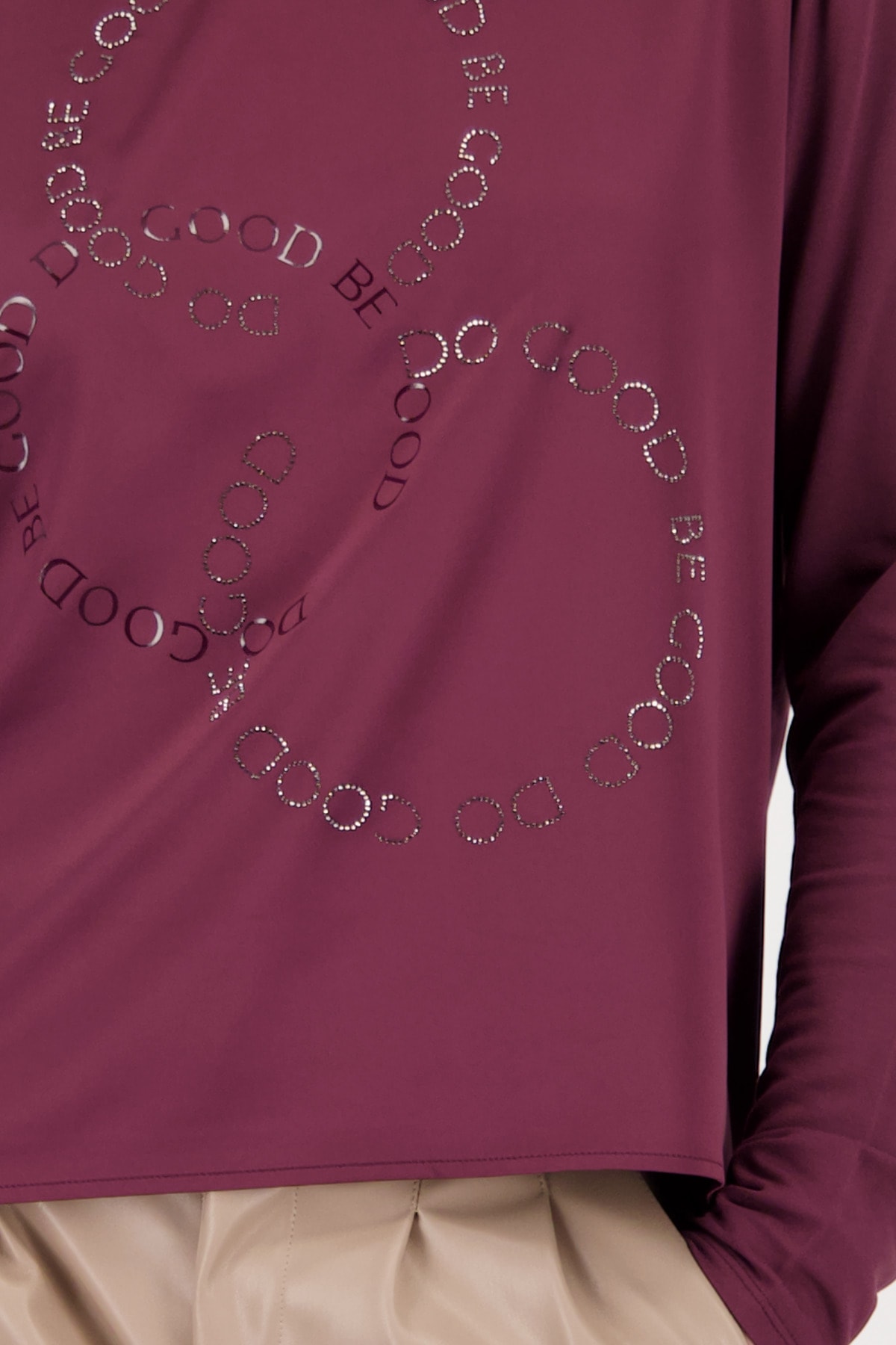 Monari Schlupfbluse »Schluse Basic Schmuck« mit Folienglanzdruck