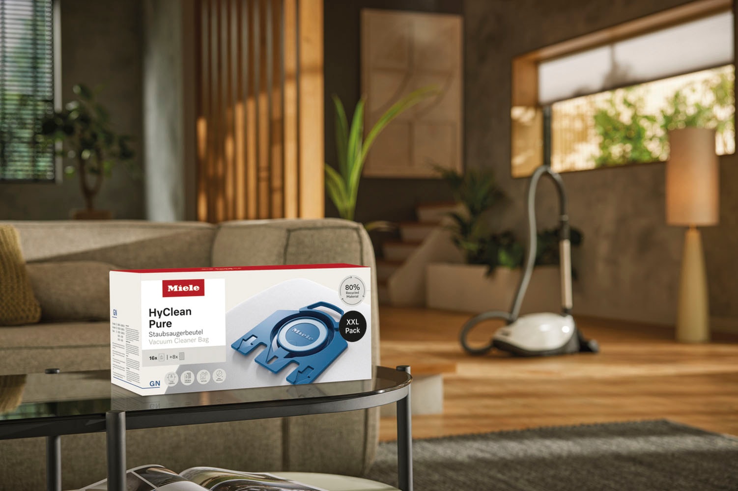 Miele Staubsaugerbeutel »Miele Original Zubehör -XXL-Pack Staubsaugerbeutel GN HyClean Pure 2.0«