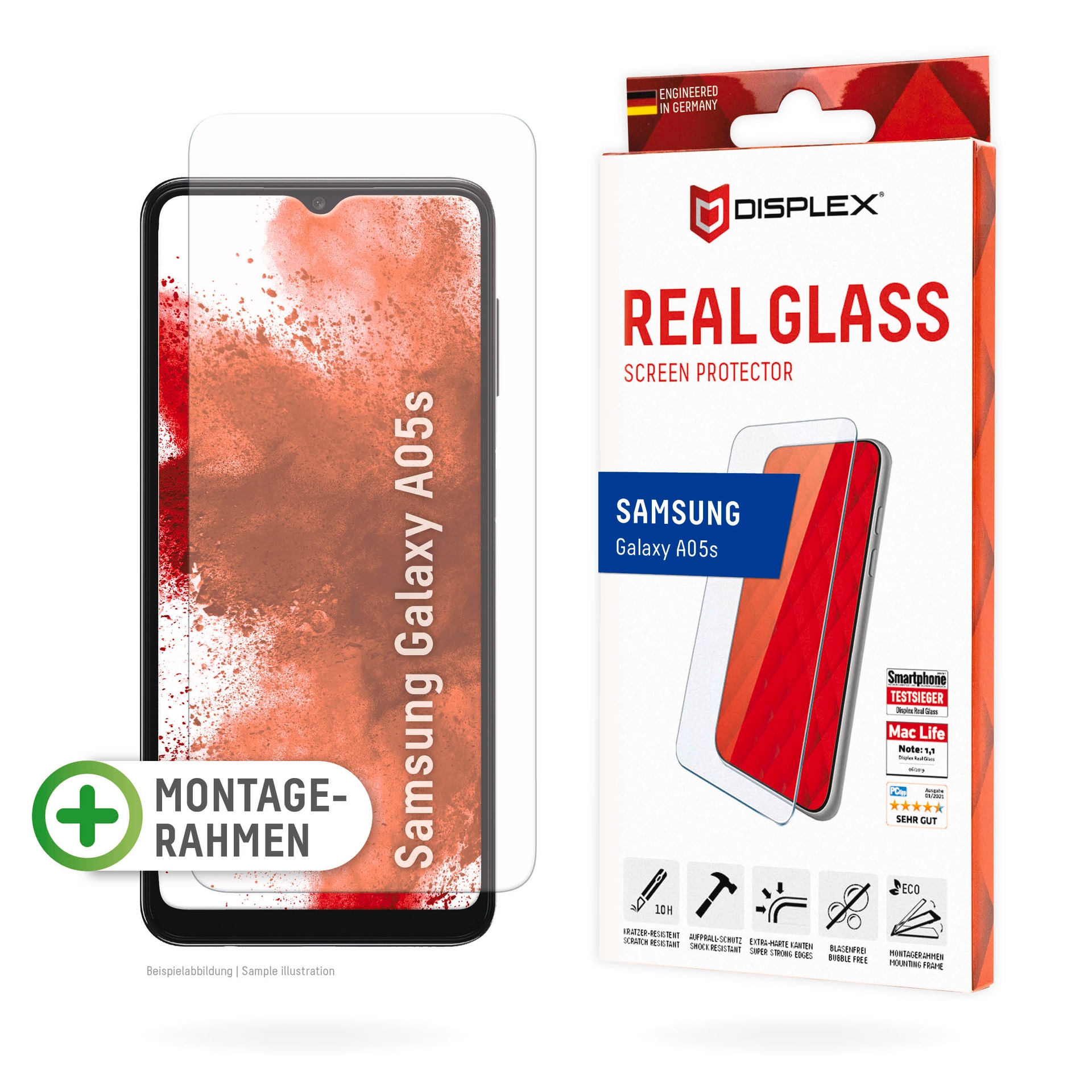 Displayschutzglas »Real Glass«, für Samsung Galaxy A05s, Schutzglas