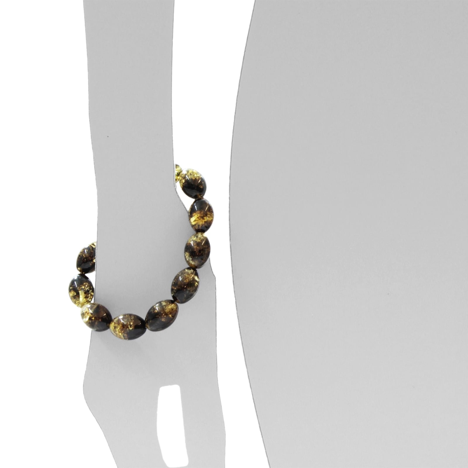 OSTSEE-SCHMUCK Armband »- Olive 17x12 mm - Bernstein -,«