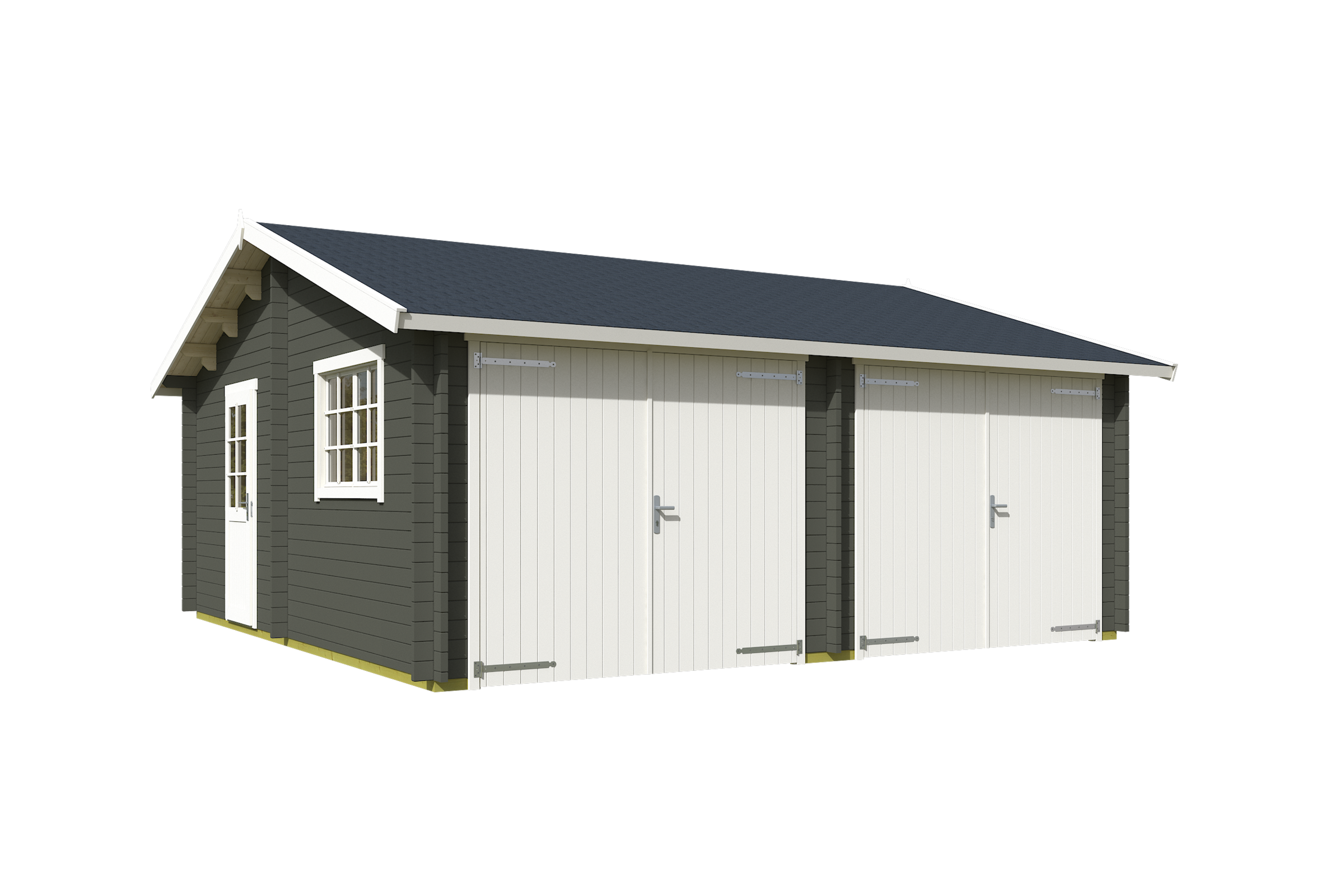 Nordic Holz Garage »FALKLAND« BxT: 635x628 cm, 197 cm Einfahrtshöhe, mit Holztor