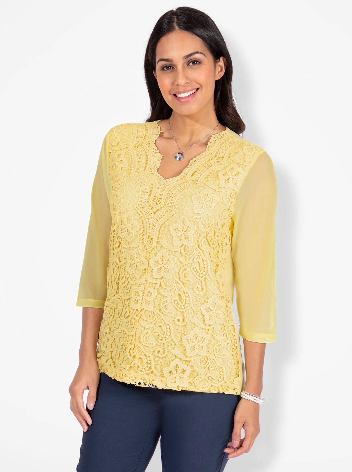 Lady Spitzenshirt »Shirt«, (1 tlg.)