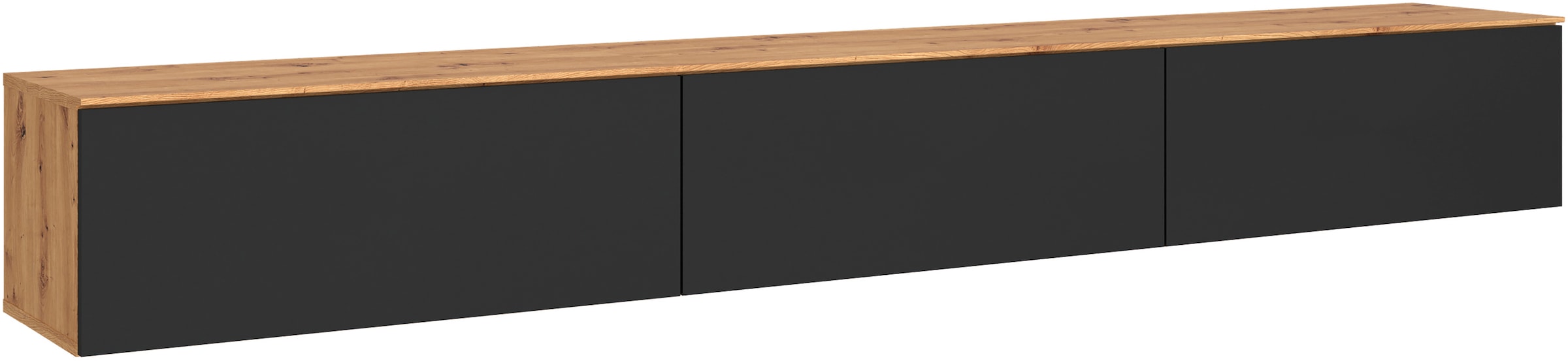OTTO home Lowboard »3 Klappen und viel Stauraum« hängend oder stehend, grifflos, modern, Breite 240cm