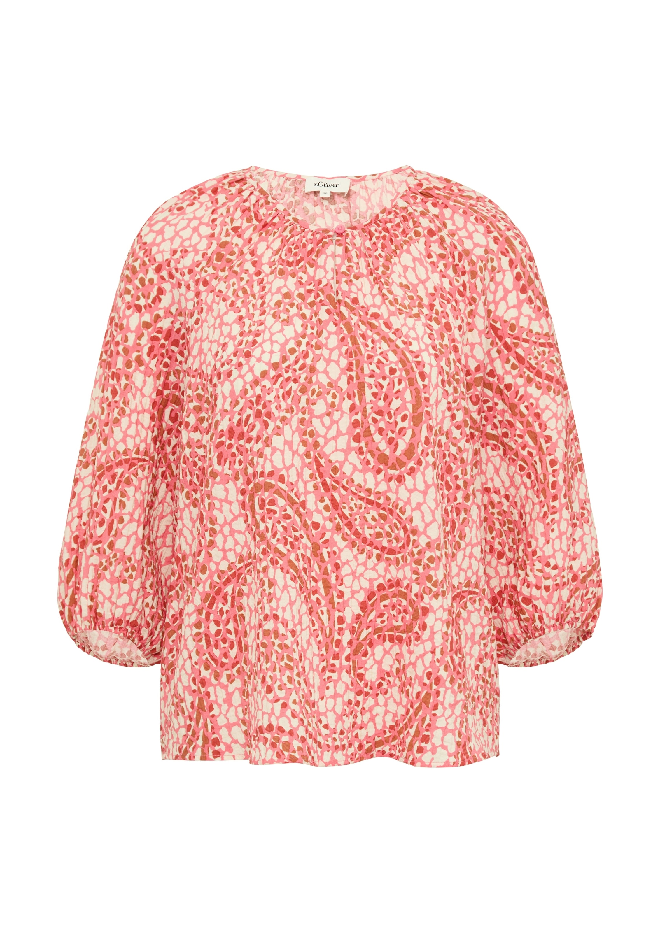 s.Oliver Klassische Bluse mit All-Over Print